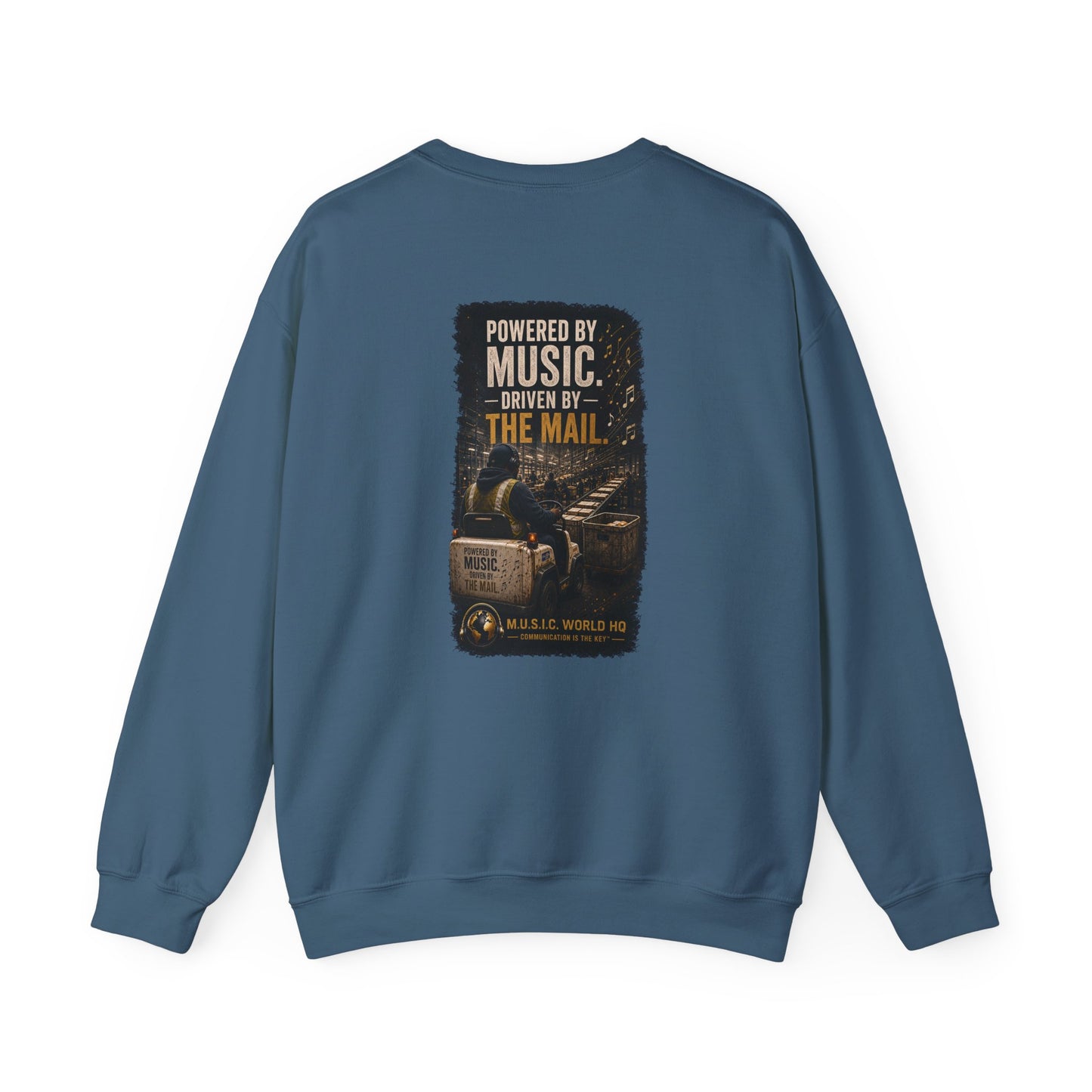 Postal Music - Powered by Music Crewneck Sweatshirt - Colorways B