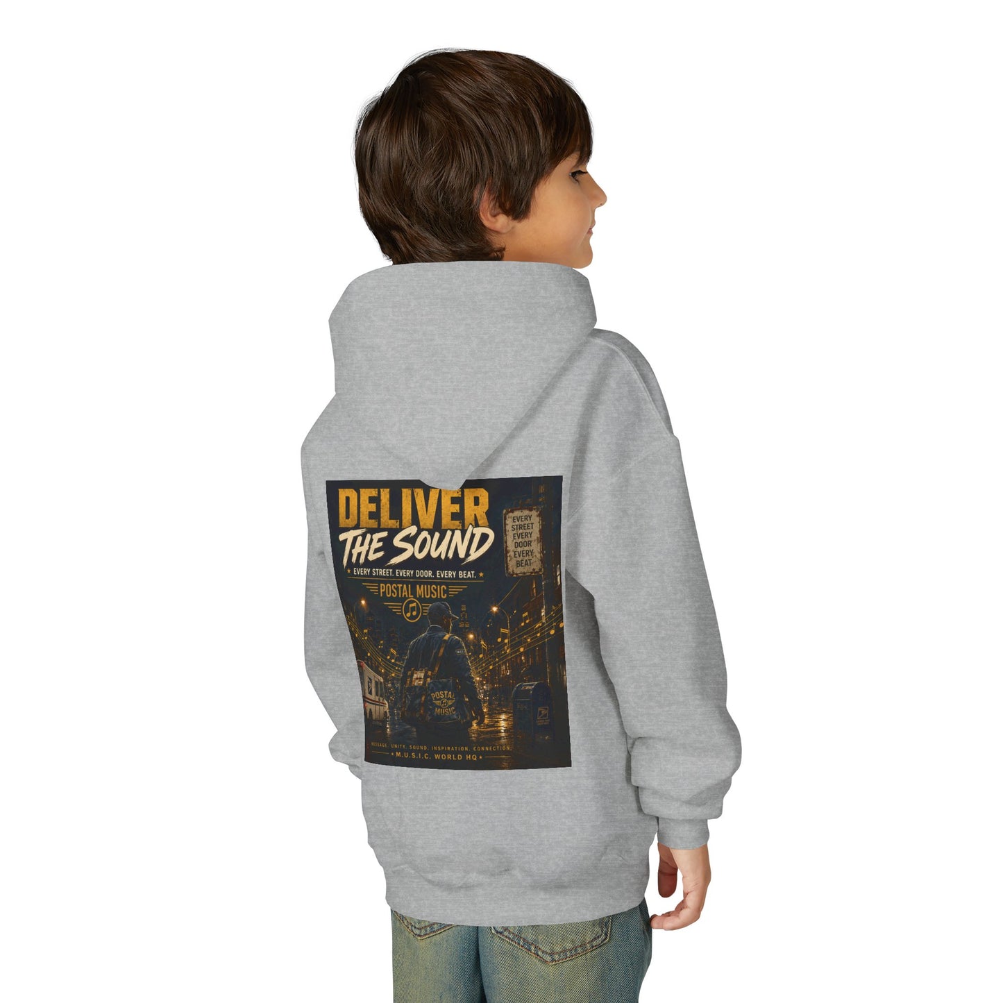 Postal Music — Deliver the Sound — Youth Hoodie