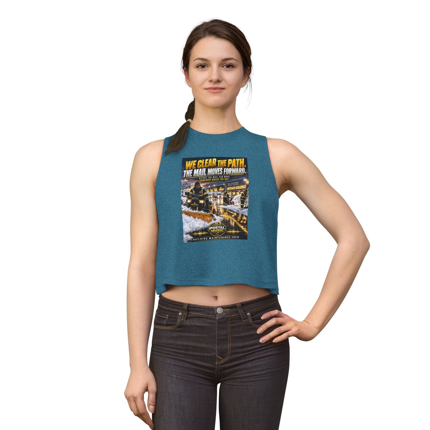 Postal Music - We Clear the Path - Women's Cropped T-Shirt