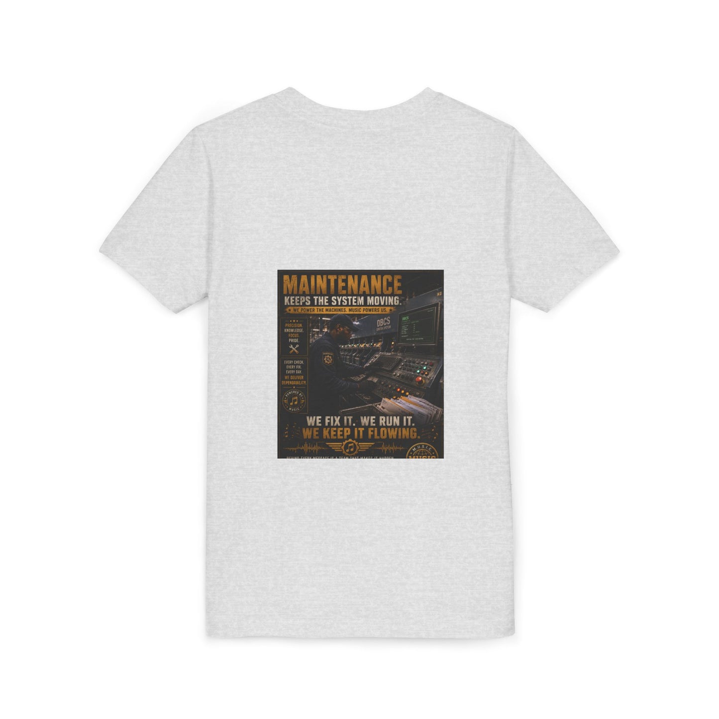 Postal Music — Maintenance Keeps the System Moving — Youth T-Shirt