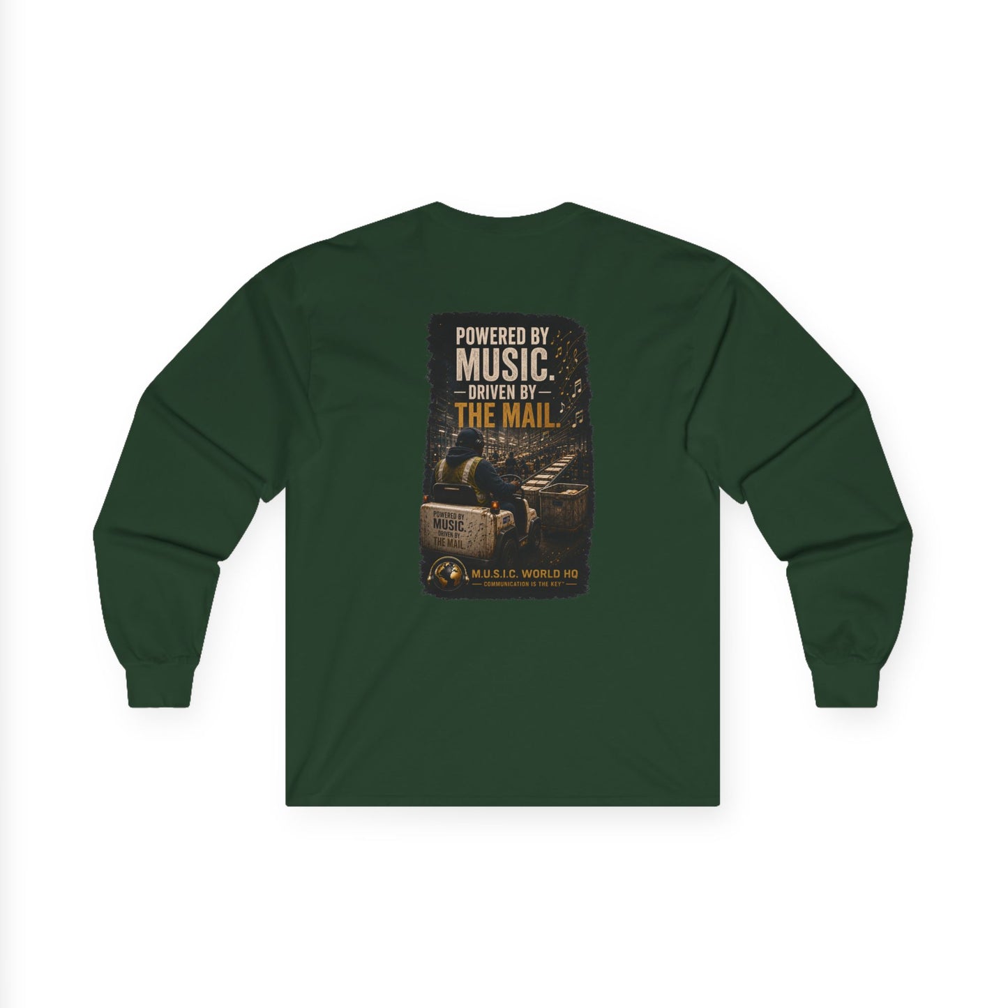 Postal Music - Powered by Music Long Sleeve Tee