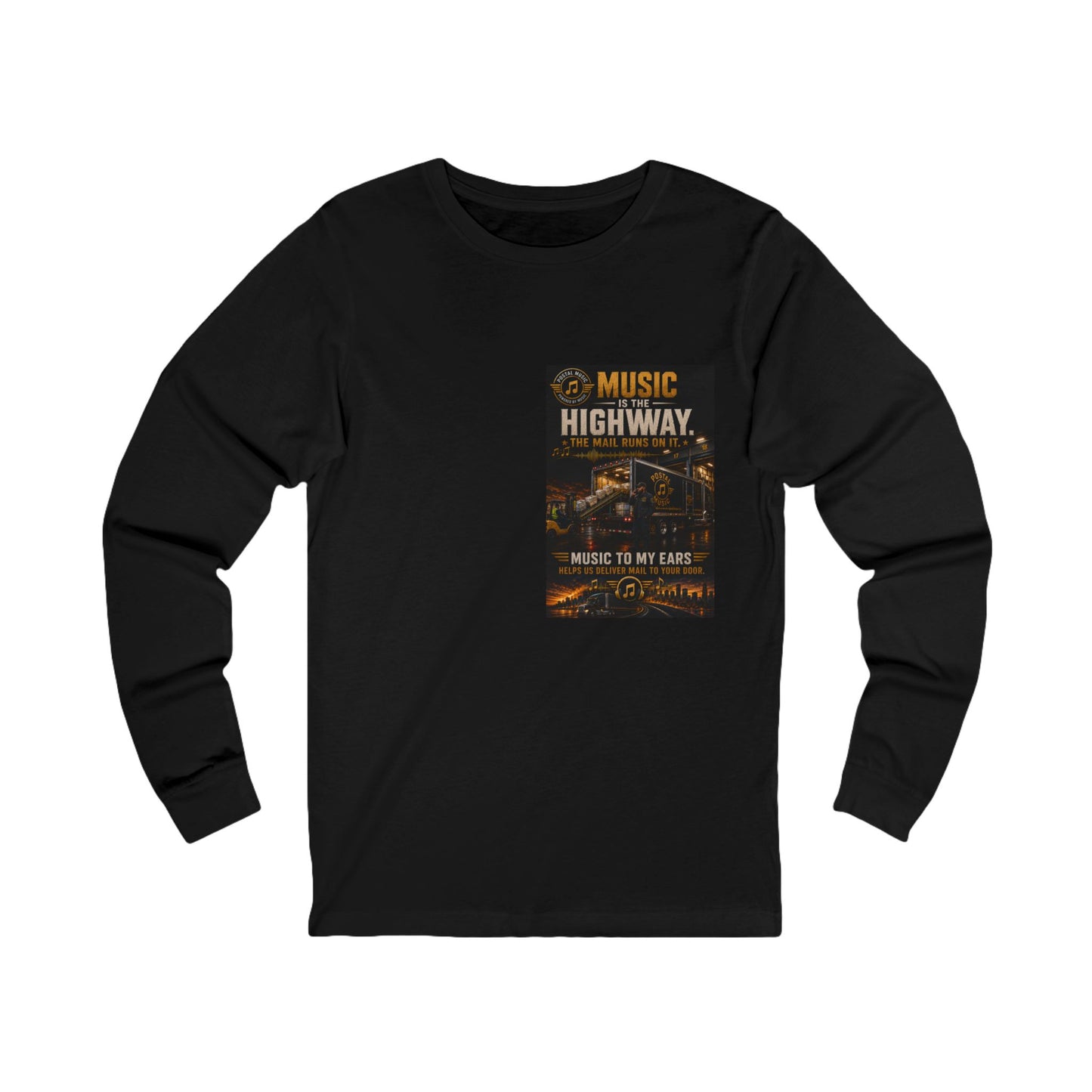 Postal Music — Music Is the Highway — Long-Sleeve T-Shirt