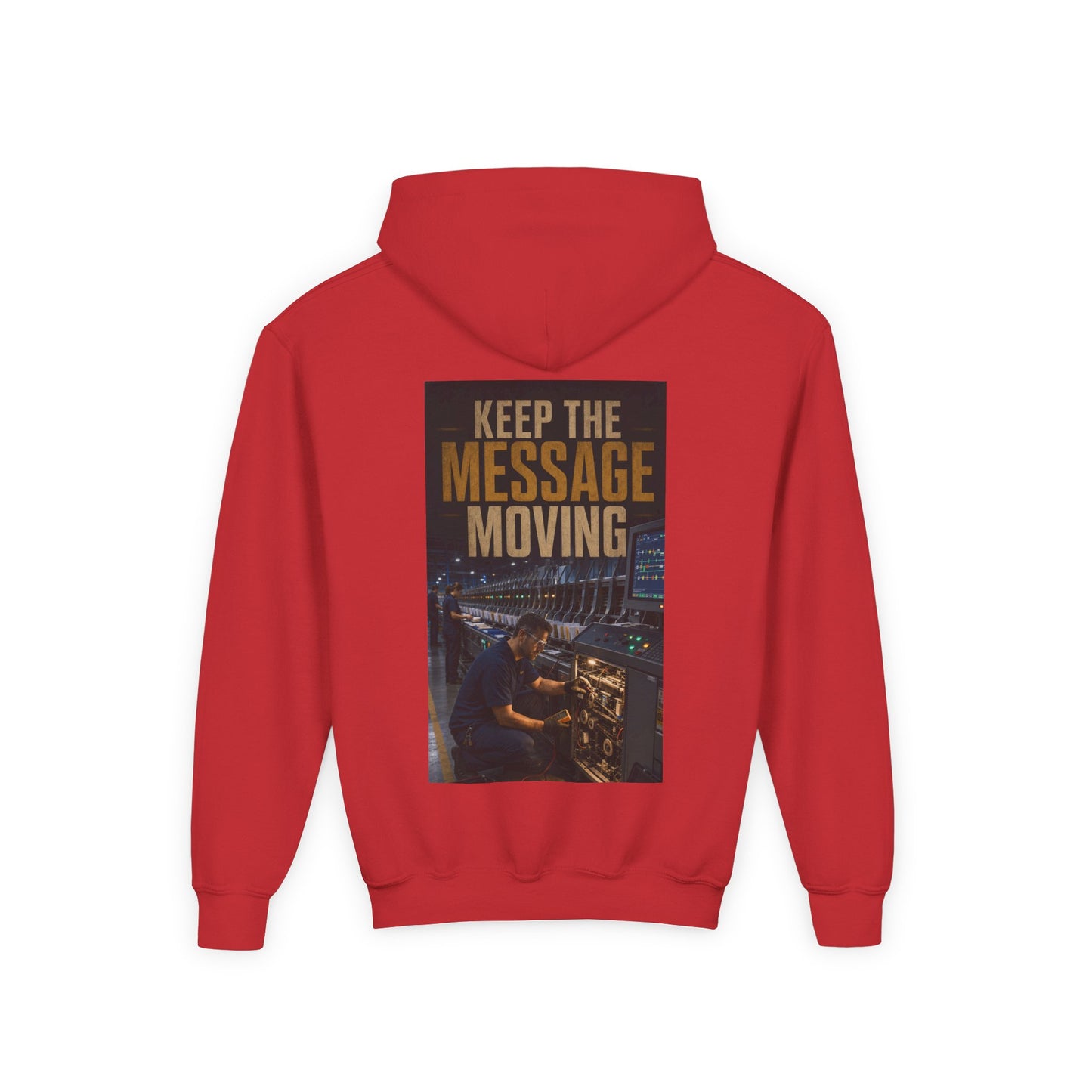 Postal Music — Keep the Message Moving — Youth Hoodie