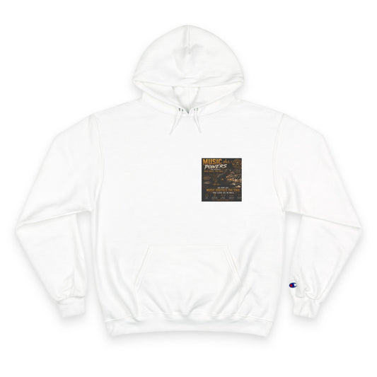 Postal Music — Music Powers the People — Champion Premium Hoodie