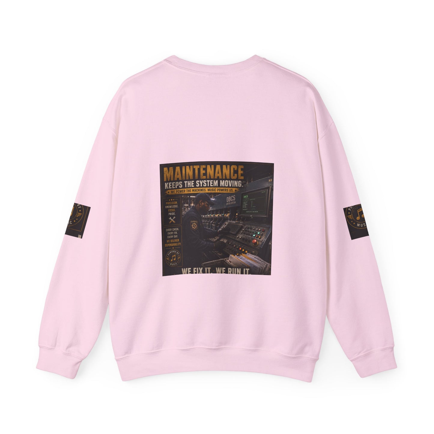 Postal Music — Maintenance Keeps the System Moving — Core Crewneck Sweatshirt
