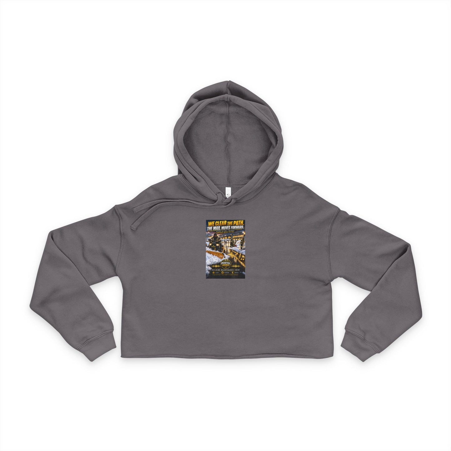 Postal Music - We Clear the Path - Women's Cropped Hoodie