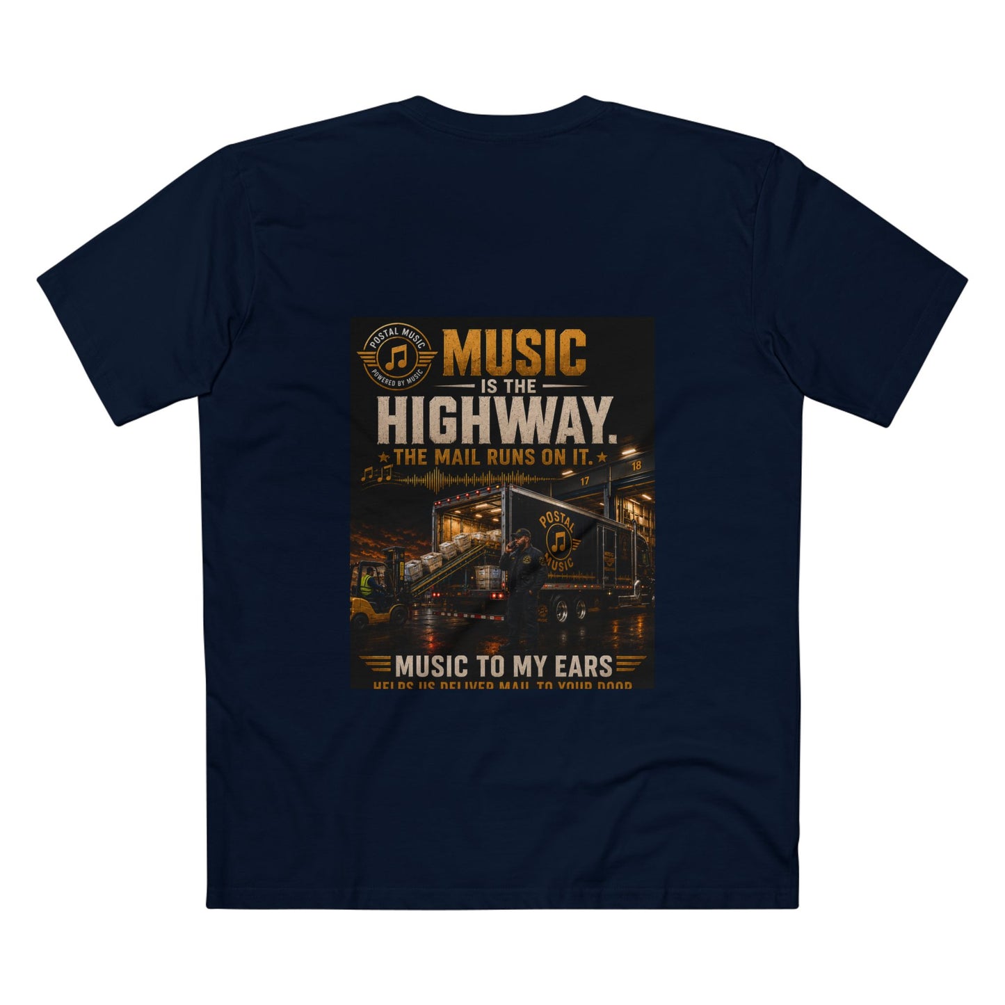 Postal Music — Music Is the Highway — Streetwear T-Shirt