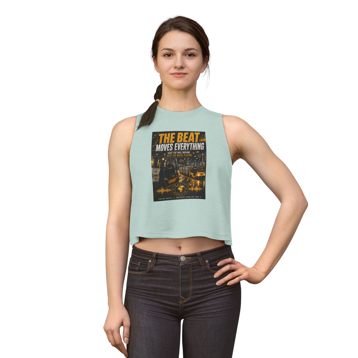 The Beat Moves Everything — Women's Cropped Tee | Postal Music