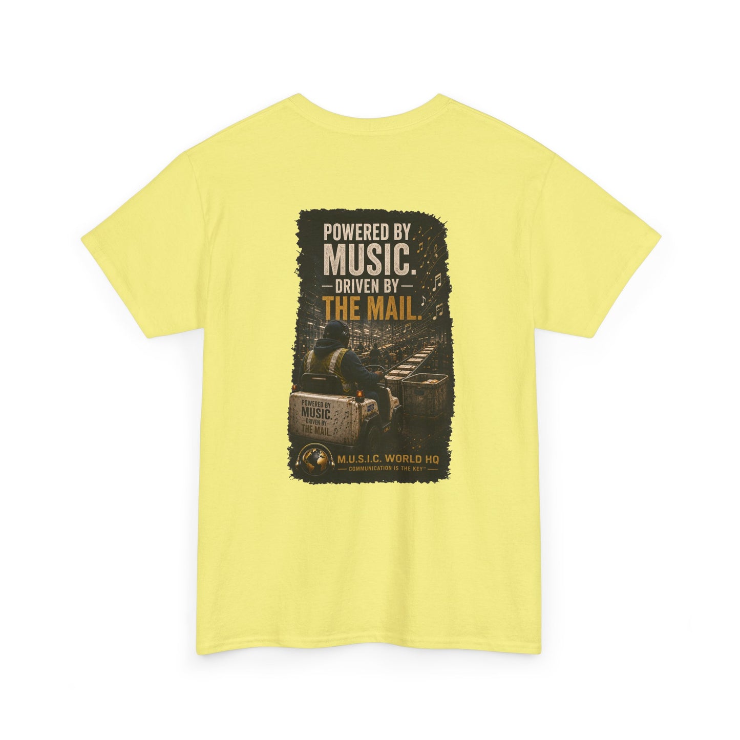 Postal Music - Powered by Music Premium T-Shirt - Colorways B