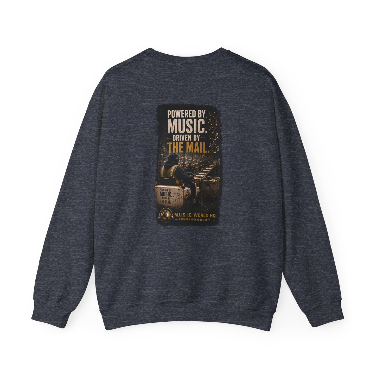 Postal Music - Powered by Music Crewneck Sweatshirt - Colorways B