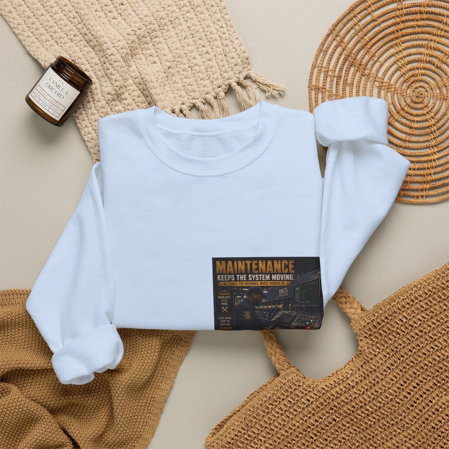 Postal Music — Maintenance Keeps the System Moving — Core Crewneck Sweatshirt
