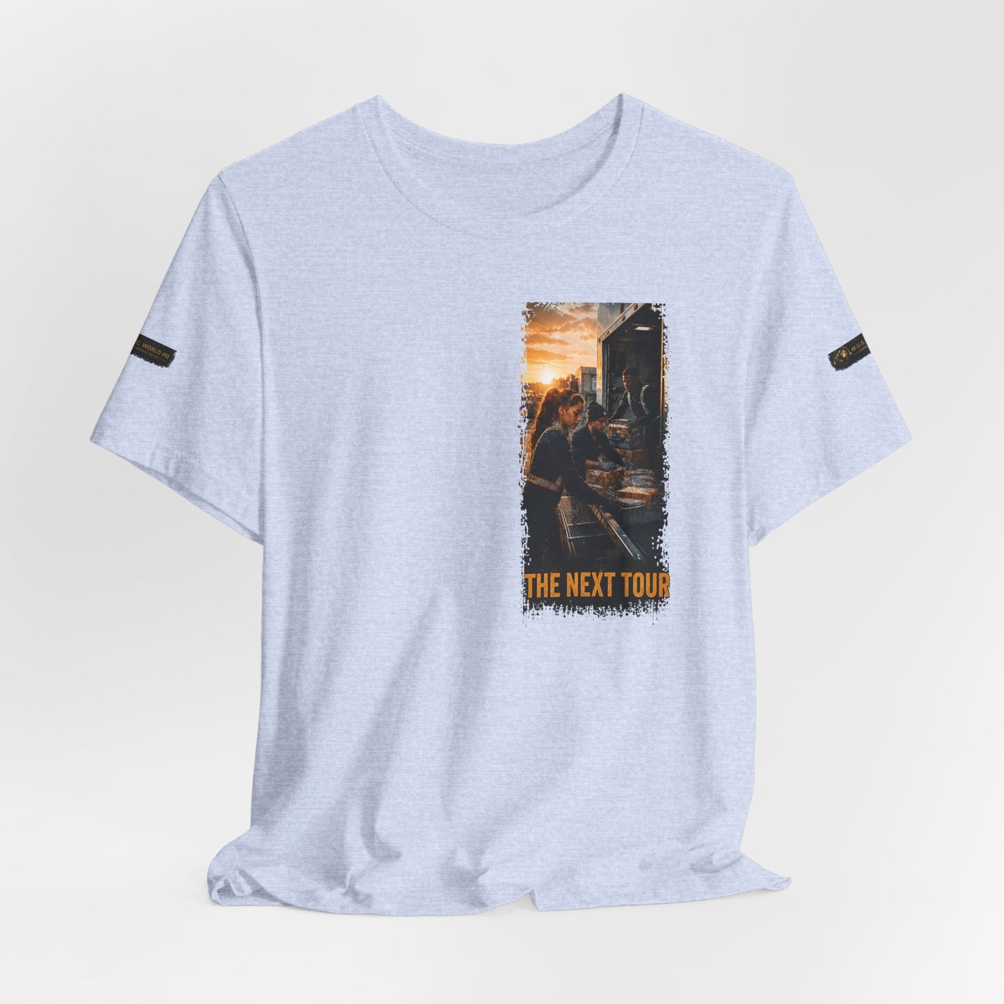 Postal Music — The Next Tour Premium Unisex T-Shirt — Color Group 5 of 11