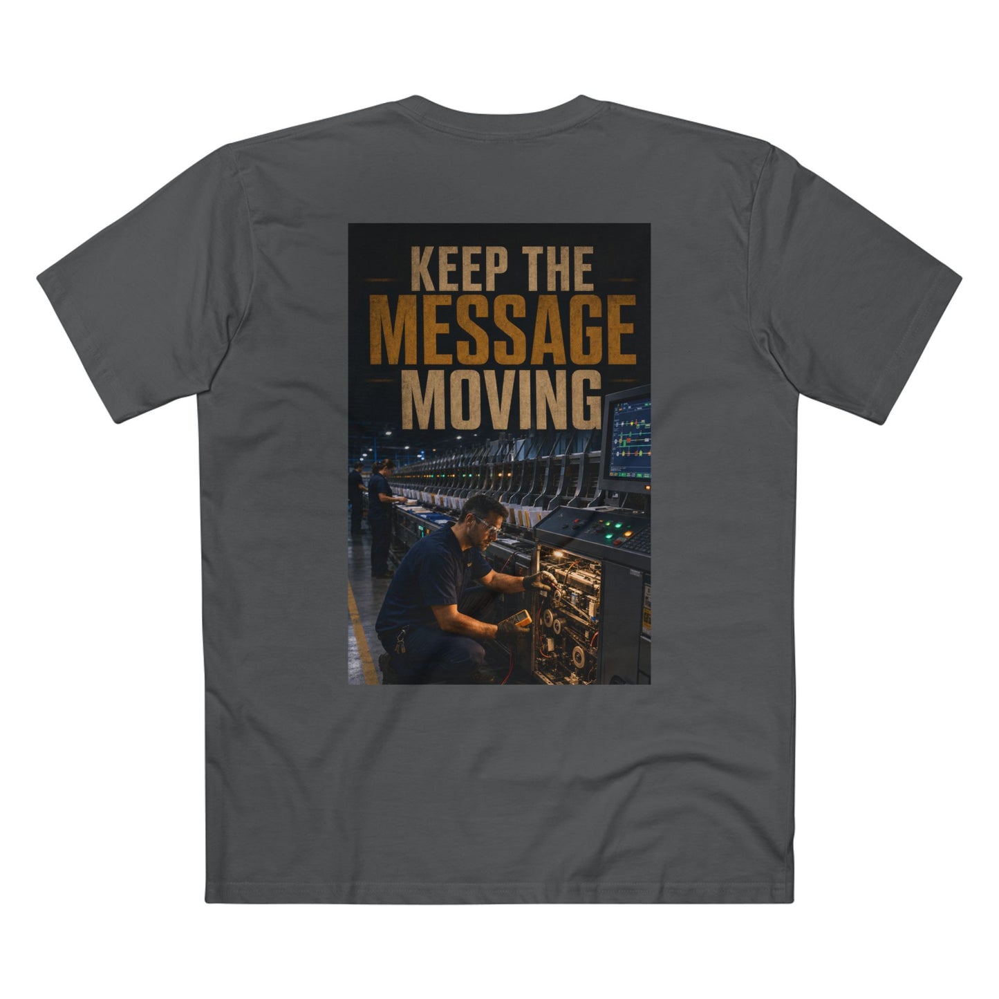 Postal Music — Keep the Message Moving — Streetwear T-Shirt