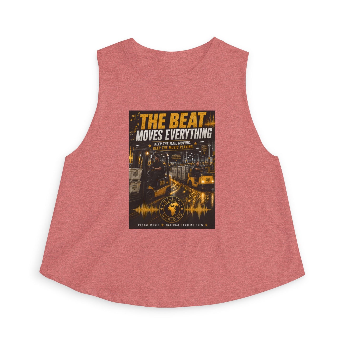 The Beat Moves Everything — Women's Cropped Tee | Postal Music