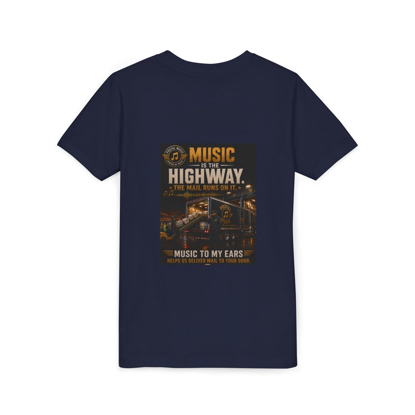 Postal Music — Music Is the Highway — Youth T-Shirt
