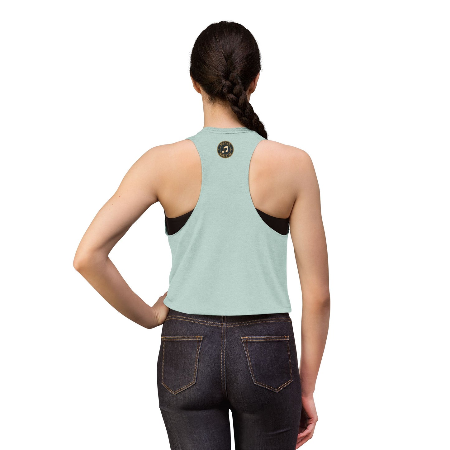 Postal Music - Turn It Up to Level 7 - Women's Crop T-Shirt