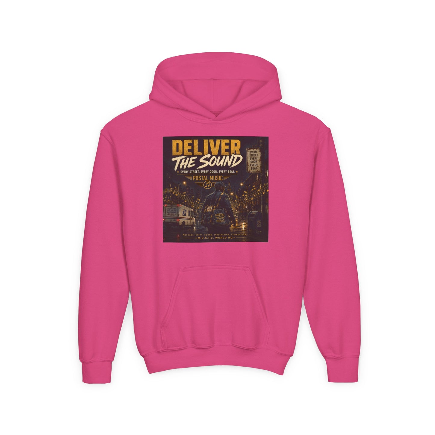 Postal Music — Deliver the Sound — Youth Hoodie