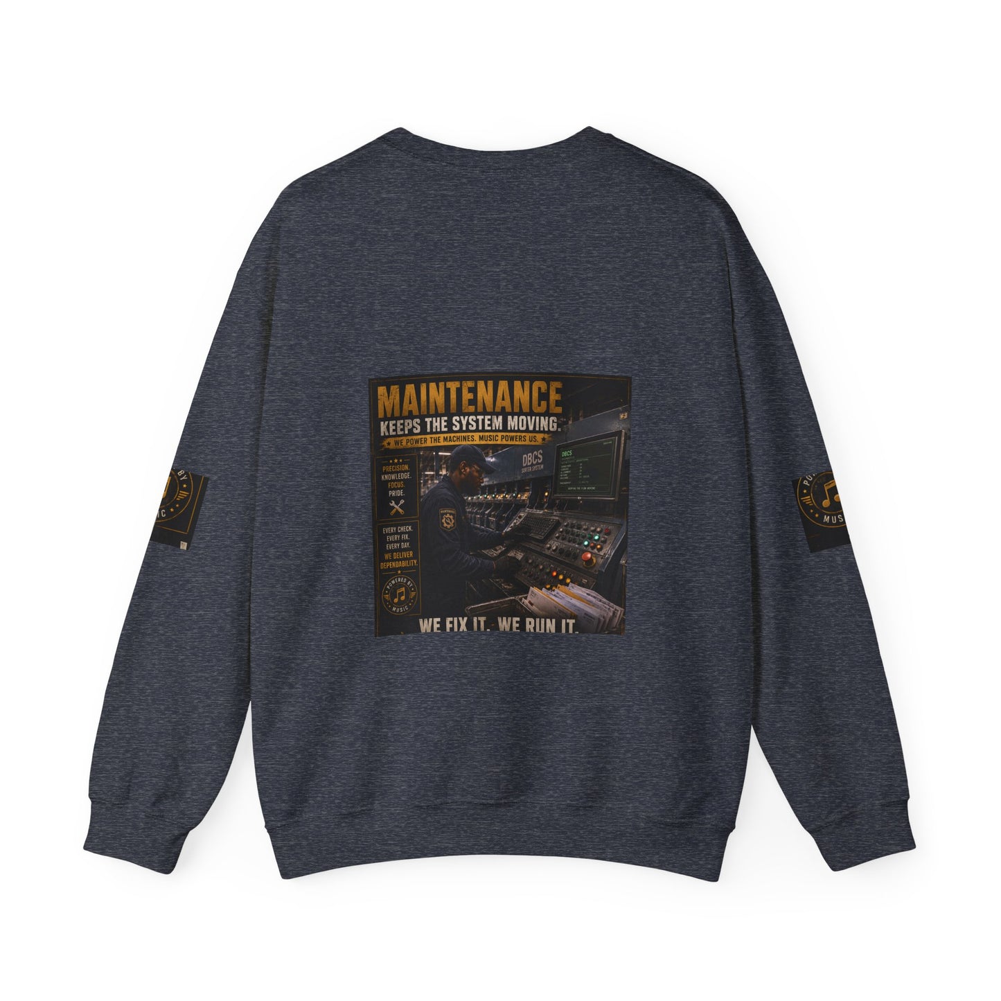 Postal Music — Maintenance Keeps the System Moving — Core Crewneck Sweatshirt
