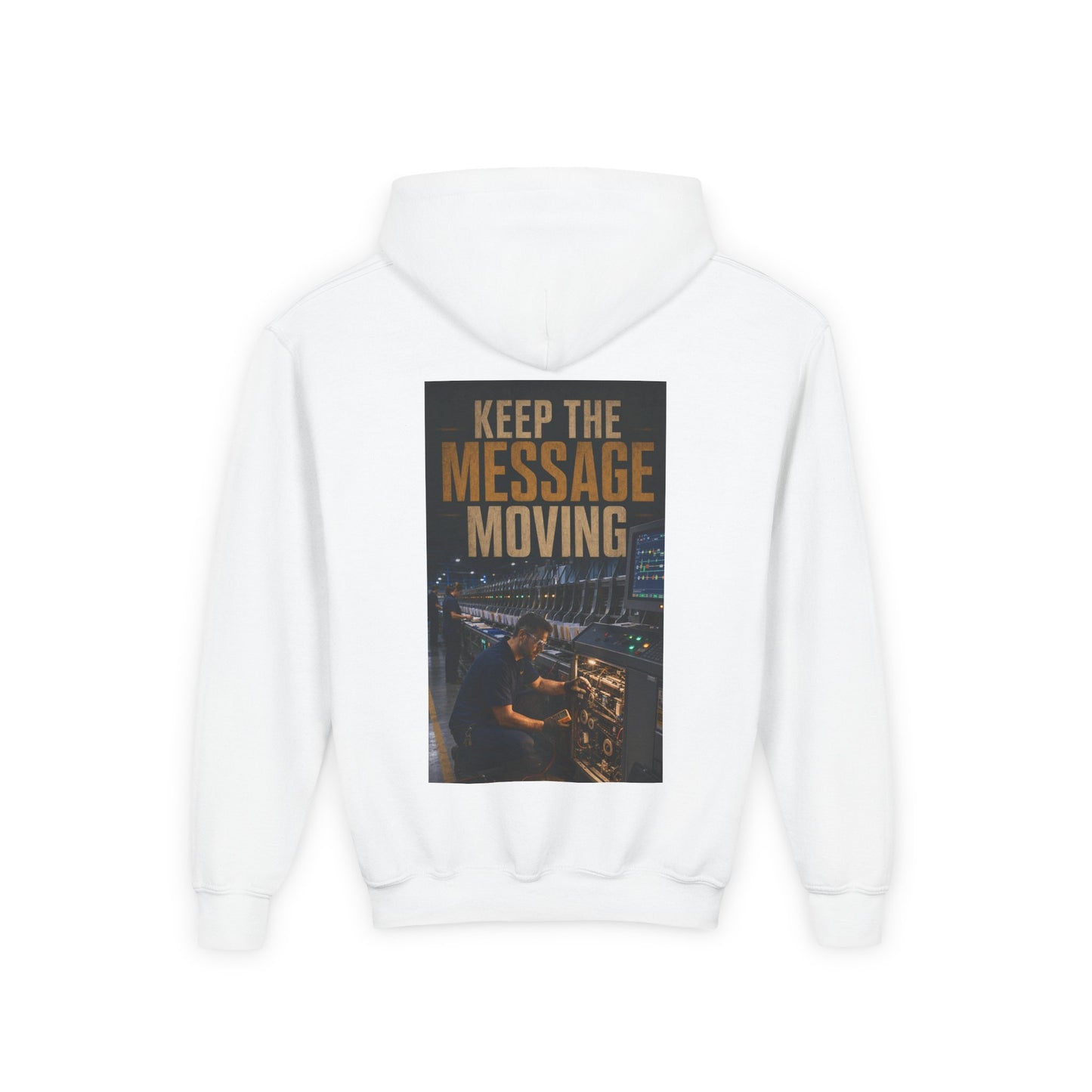 Postal Music — Keep the Message Moving — Youth Hoodie