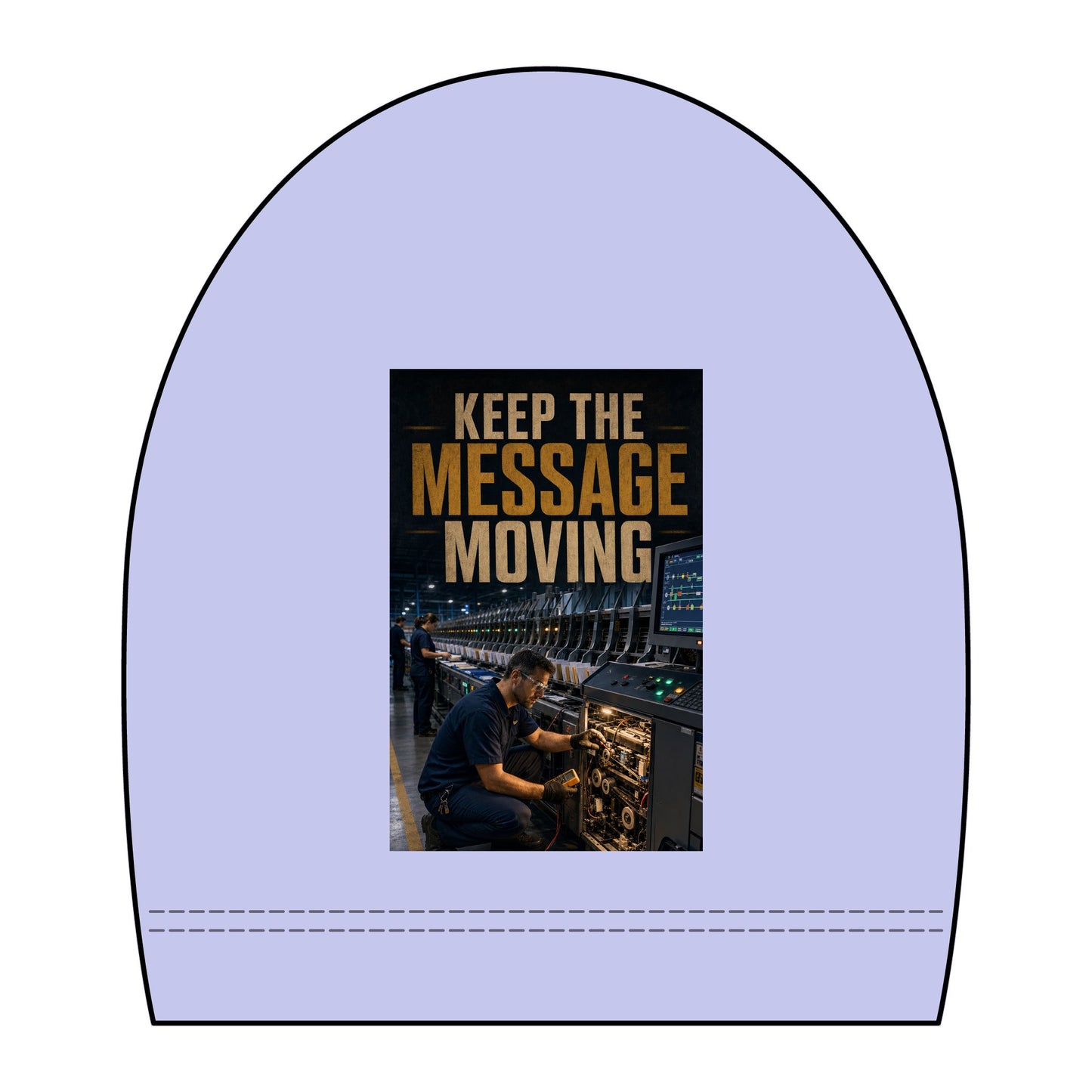Postal Music — Keep the Message Moving — Women's Boxy T-Shirt