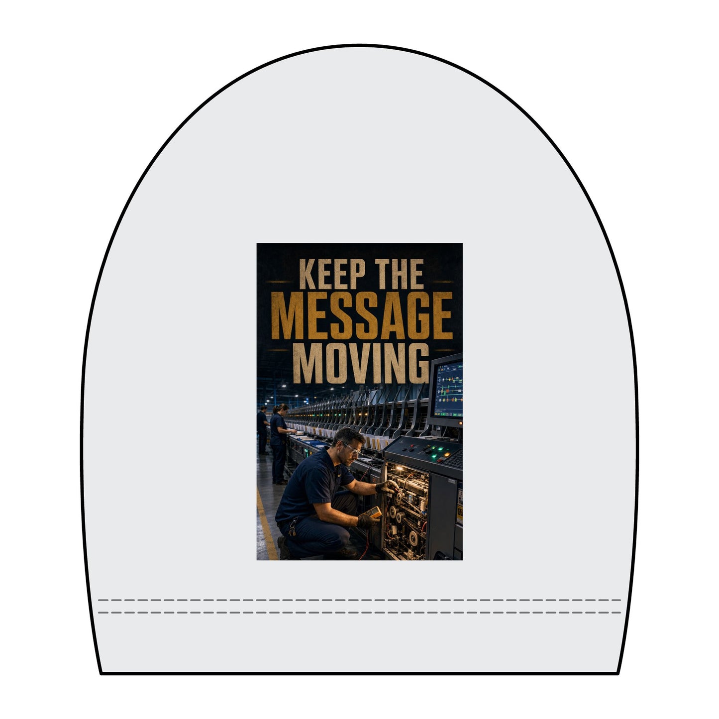 Postal Music — Keep the Message Moving — Women's Boxy T-Shirt