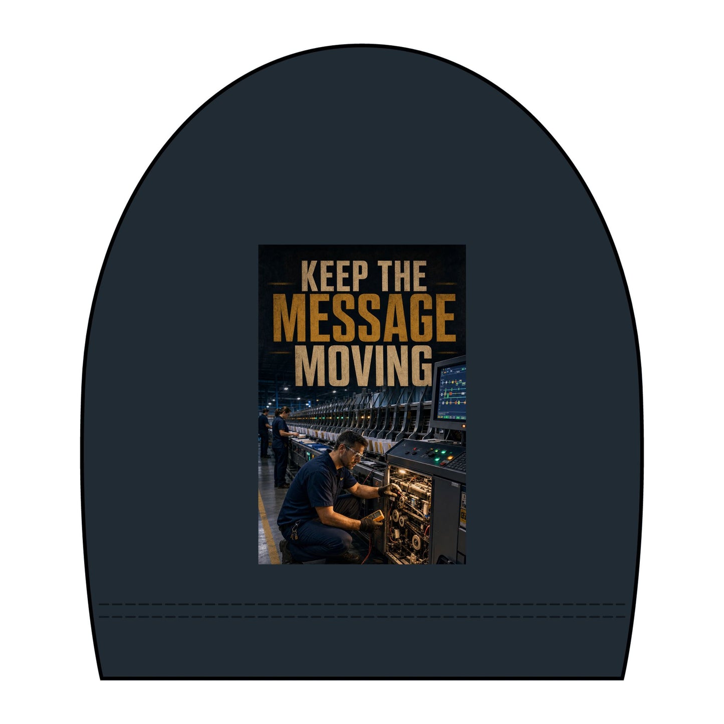 Postal Music — Keep the Message Moving — Women's Boxy T-Shirt