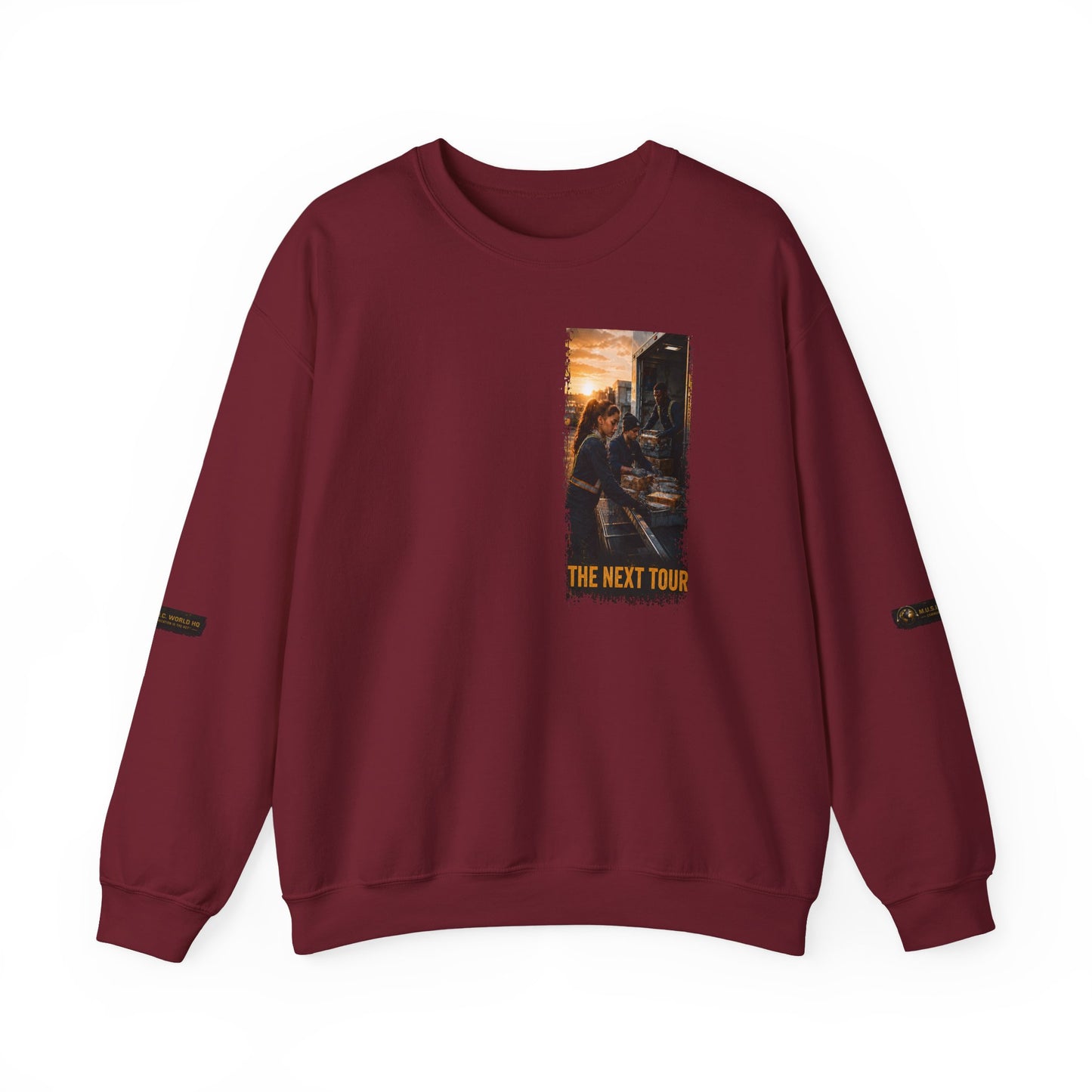 Postal Music — The Next Tour Core Crewneck Sweatshirt — Color Group 1 of 3