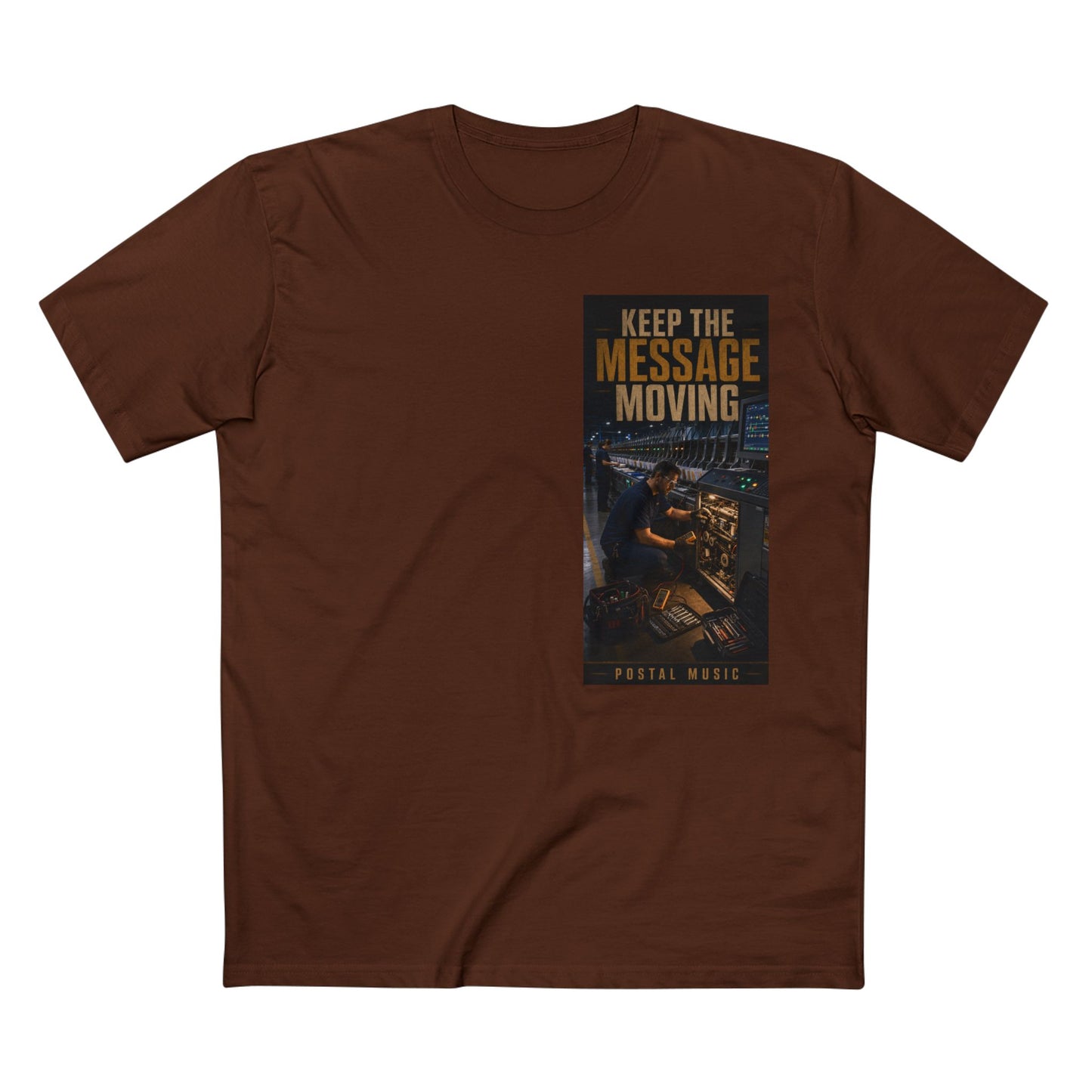 Postal Music — Keep the Message Moving — Streetwear T-Shirt