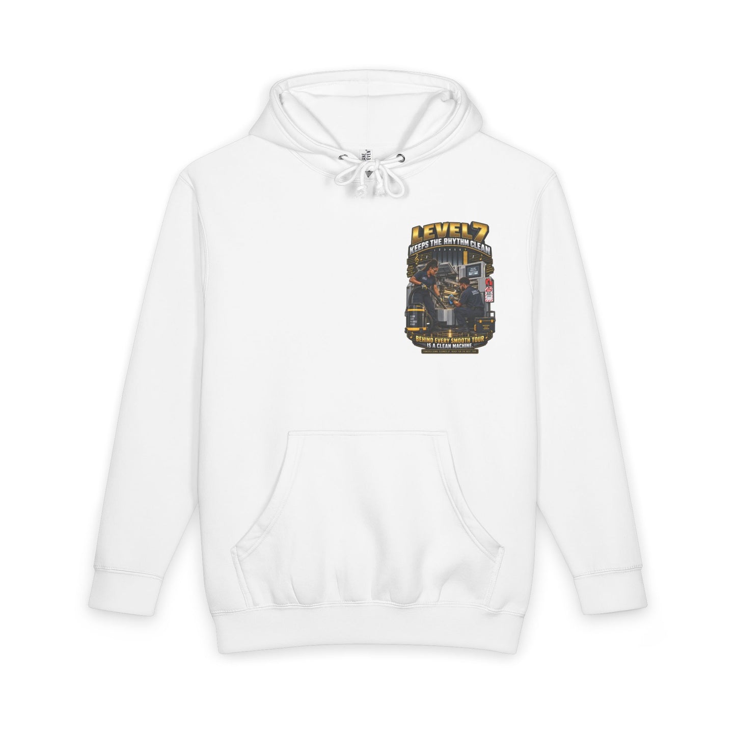 Postal Music - Level 7 Keeps the Rhythm Clean - Heavyweight Pullover Hoodie