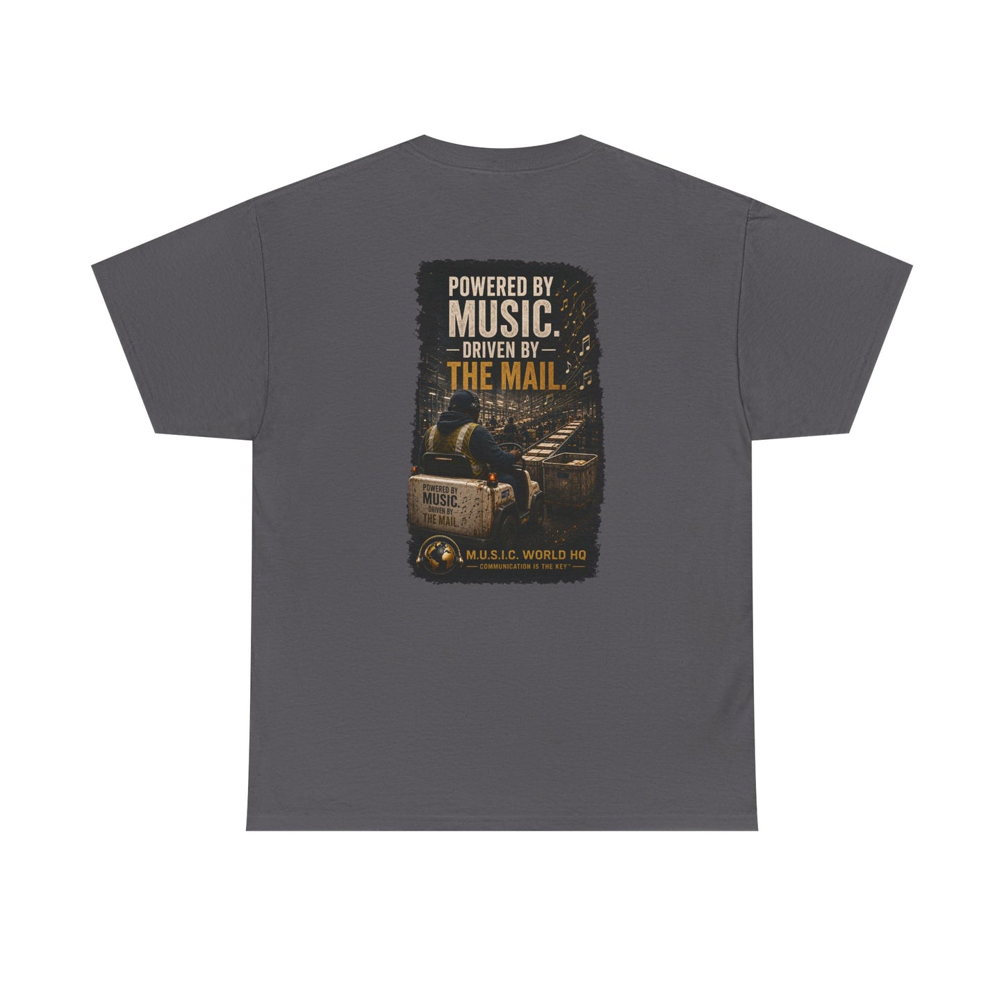Postal Music - Powered by Music Premium T-Shirt - Colorways B