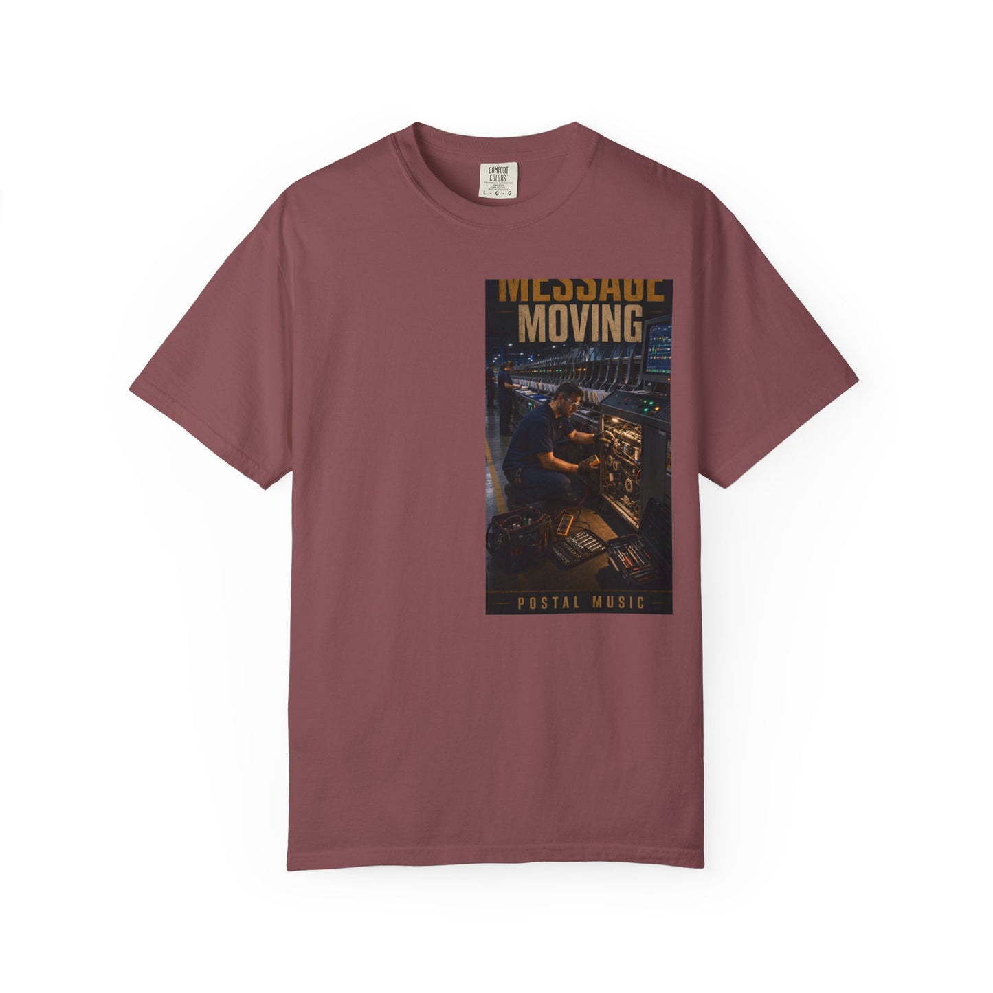 Postal Music — Keep the Message Moving — Garment-Dyed T-Shirt