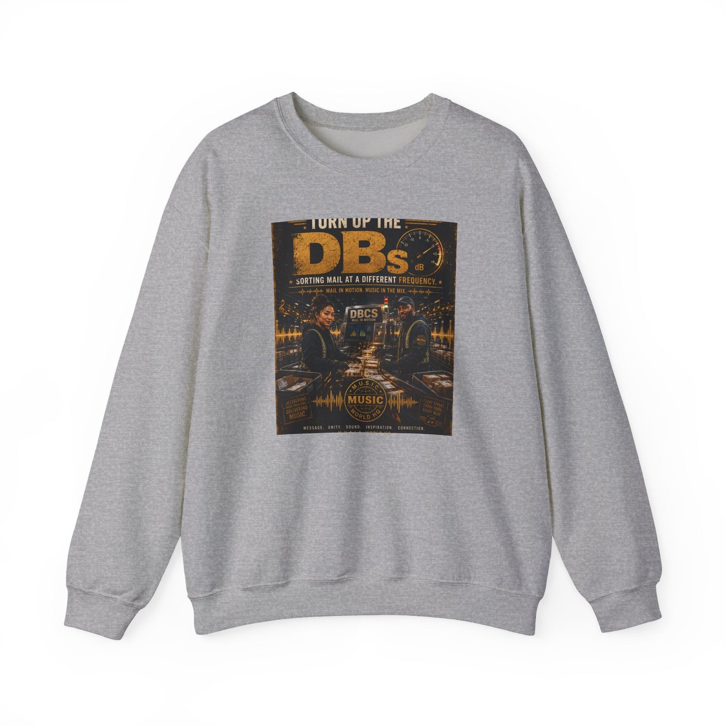 Turn Up the DBs — Men's Crewneck Sweatshirt (Jogger Set Top)