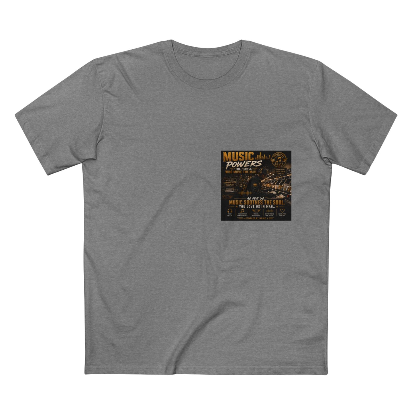 Postal Music — Music Powers the People — Streetwear T-Shirt