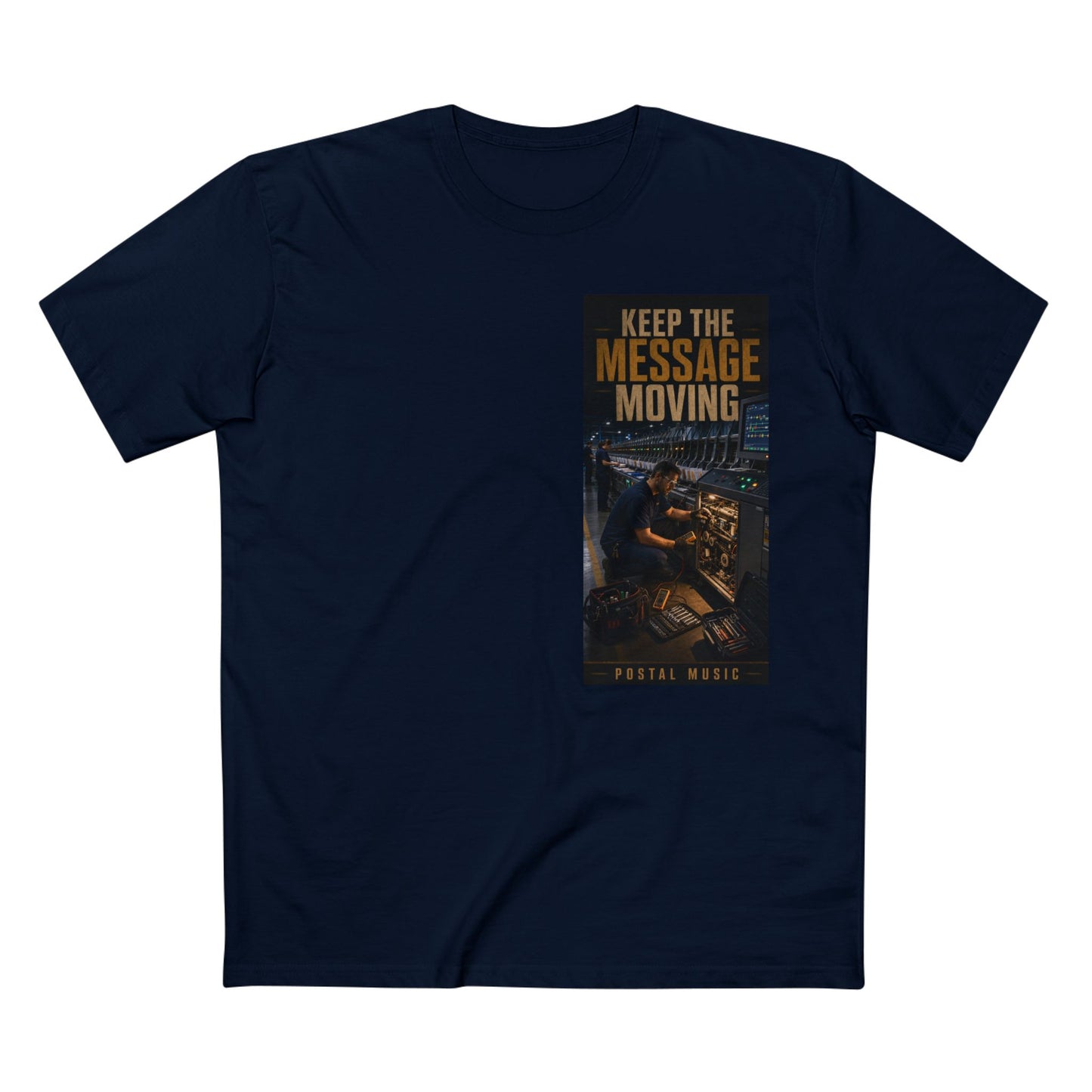 Postal Music — Keep the Message Moving — Streetwear T-Shirt