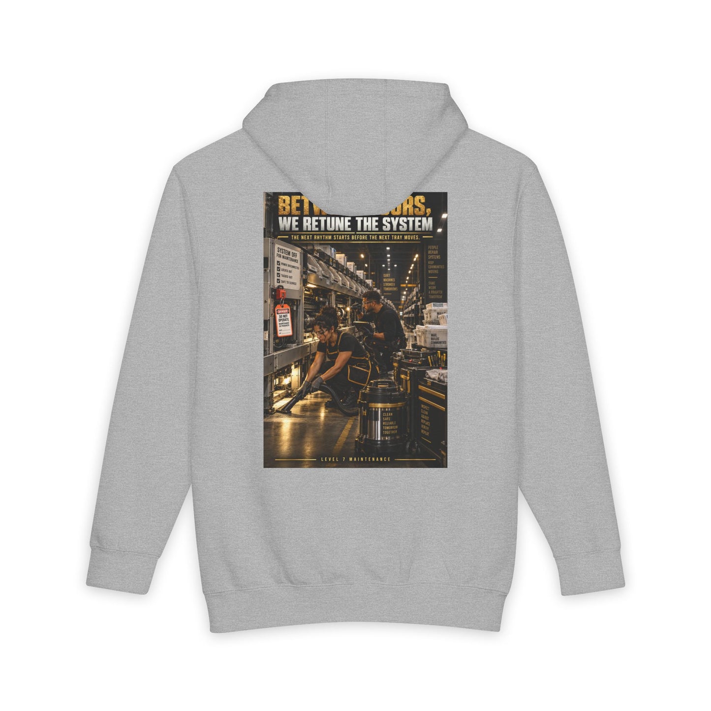Postal Music - Between Tours, We Retune the System - Heavyweight Pullover Hoodie