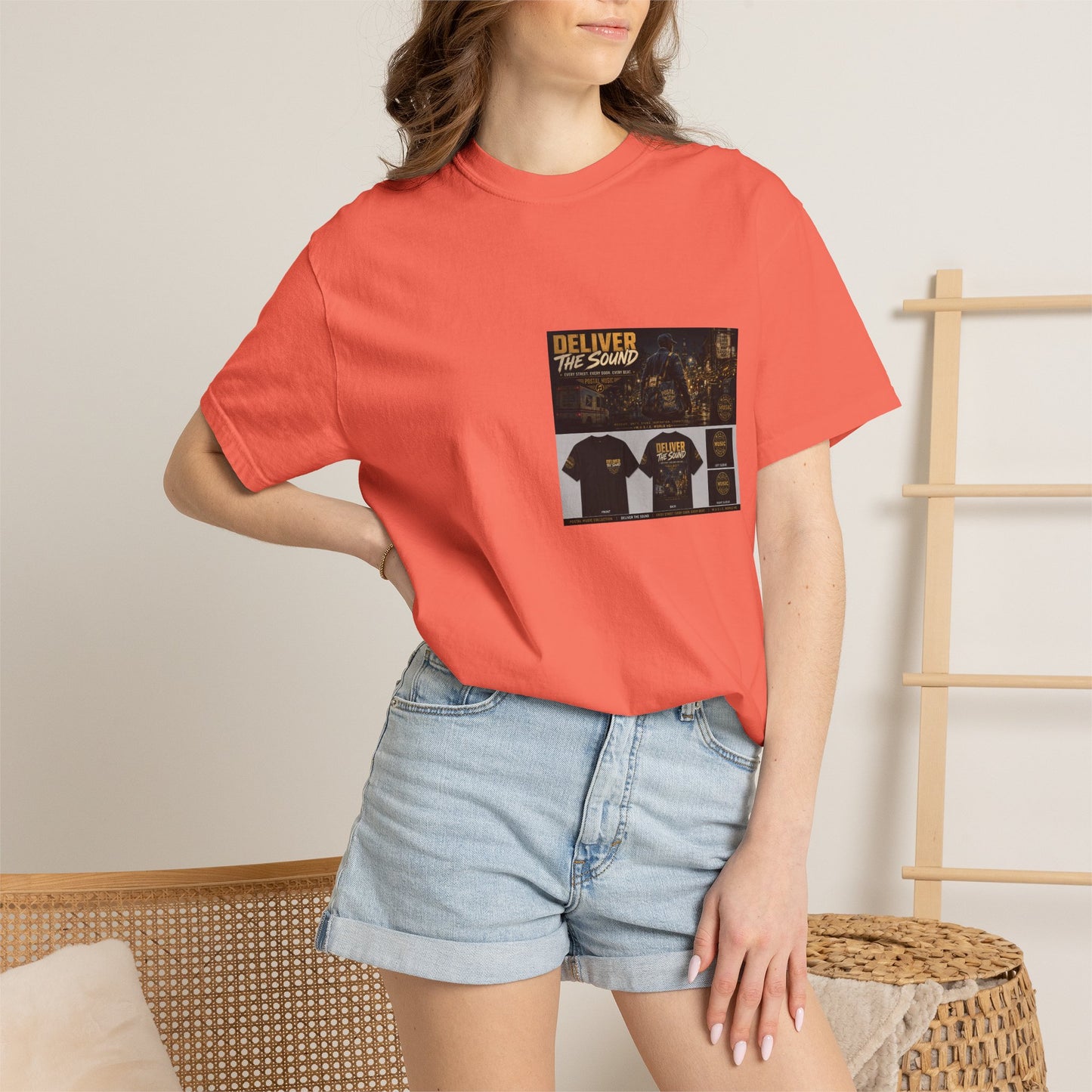 Postal Music — Deliver the Sound — Garment-Dyed T-Shirt