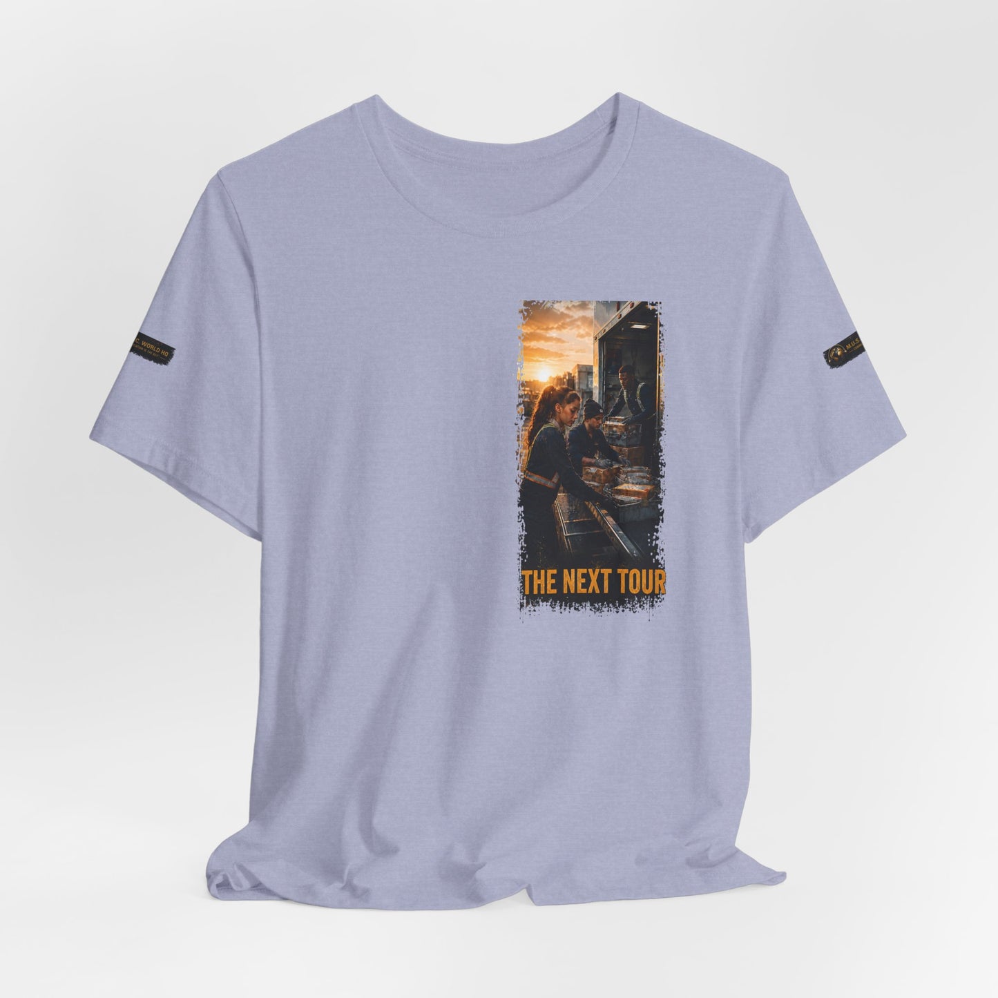 Postal Music — The Next Tour Premium Unisex T-Shirt — Color Group 3 of 11