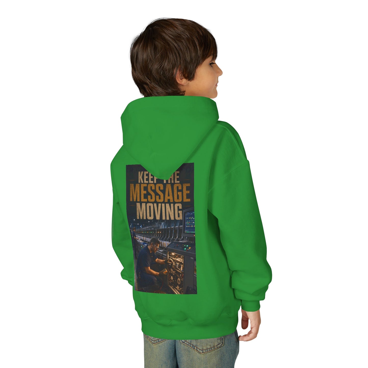 Postal Music — Keep the Message Moving — Youth Hoodie