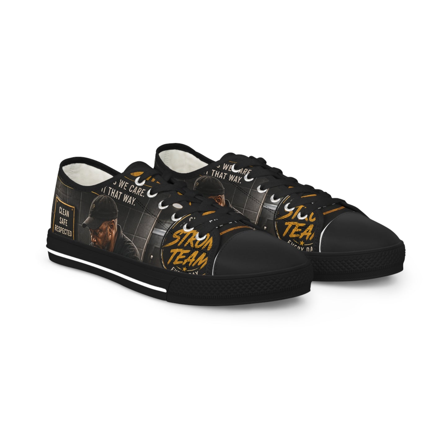 Clean Today. Better Tomorrow. — Low-Top Sneakers