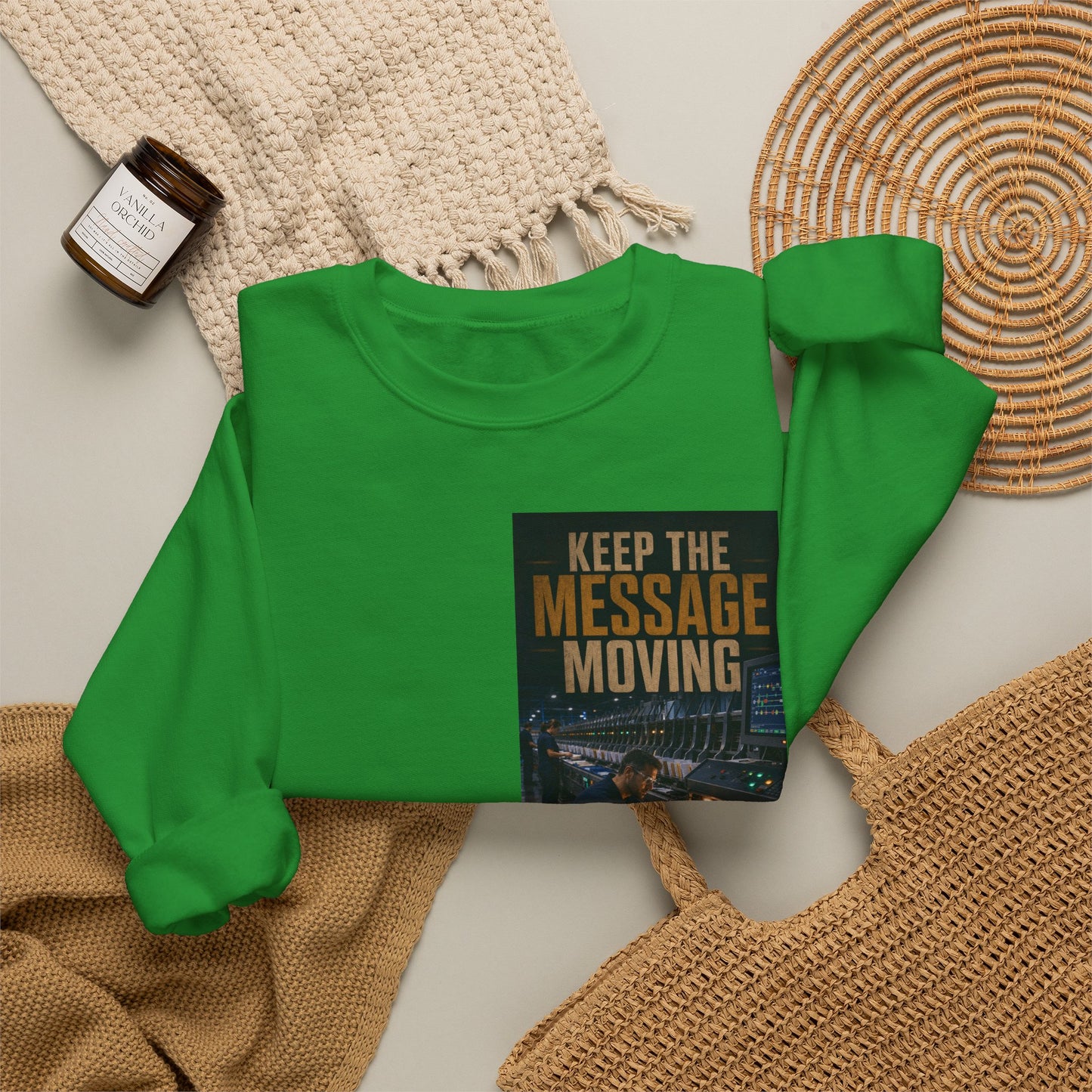 Postal Music — Keep the Message Moving — Core Crewneck Sweatshirt