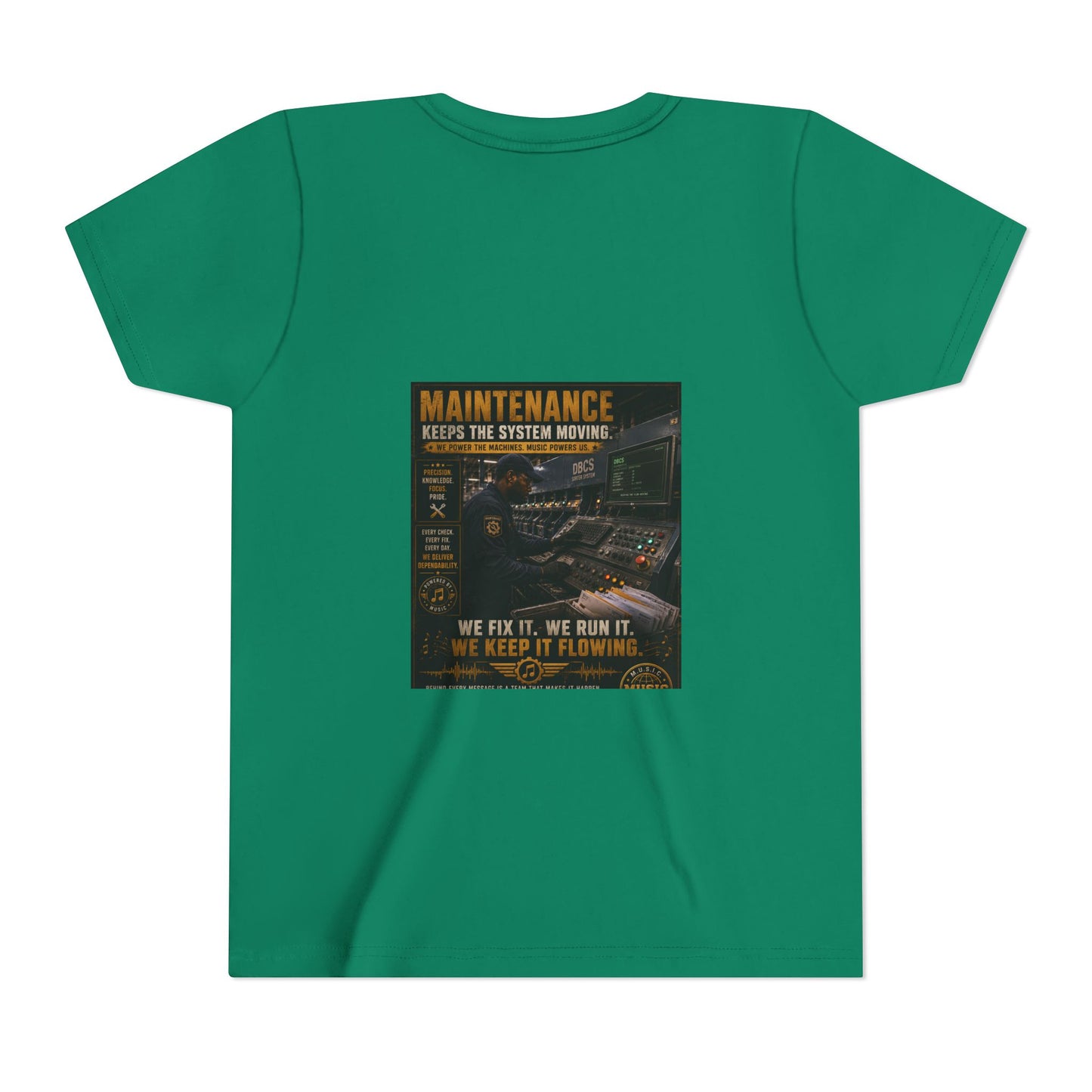 Postal Music — Maintenance Keeps the System Moving — Youth T-Shirt