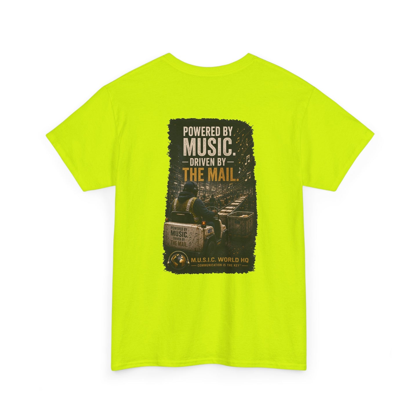Postal Music - Powered by Music Premium T-Shirt - Colorways E