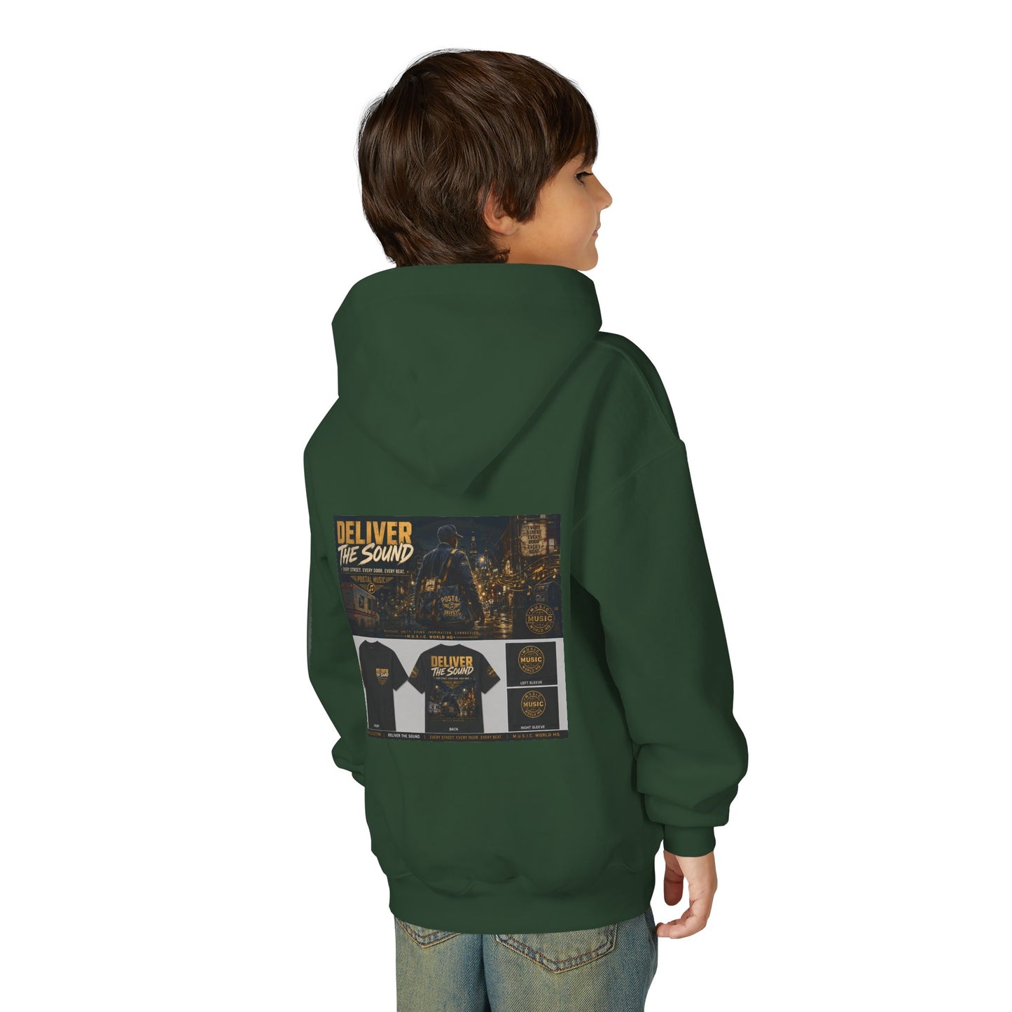 Postal Music — Deliver the Sound — Youth Hoodie