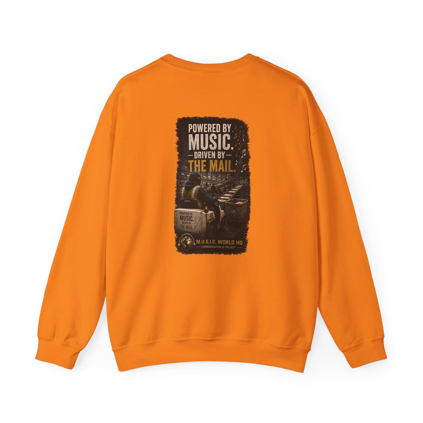 Postal Music - Powered by Music Crewneck Sweatshirt - Colorways C