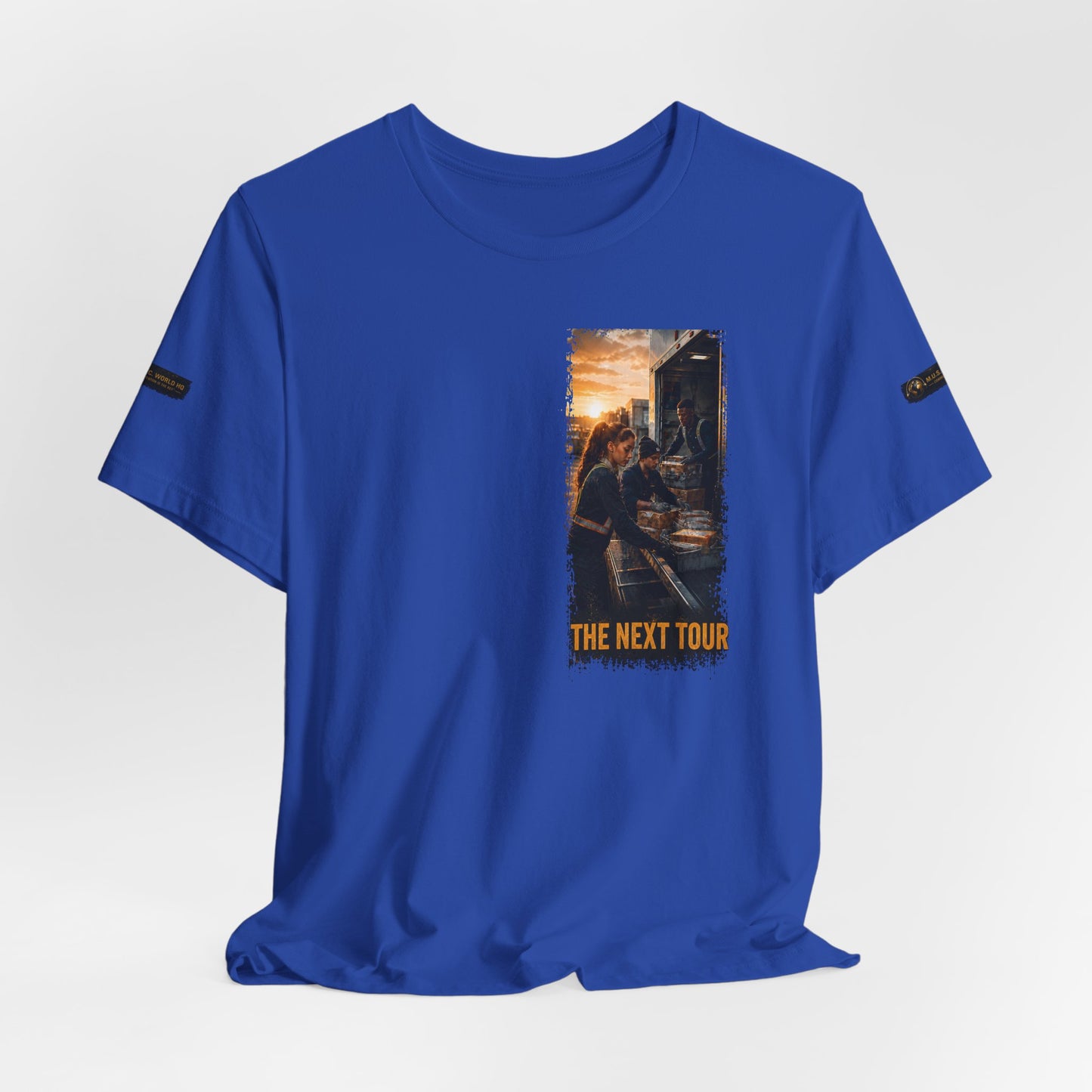 Postal Music — The Next Tour Premium Unisex T-Shirt — Color Group 10 of 11
