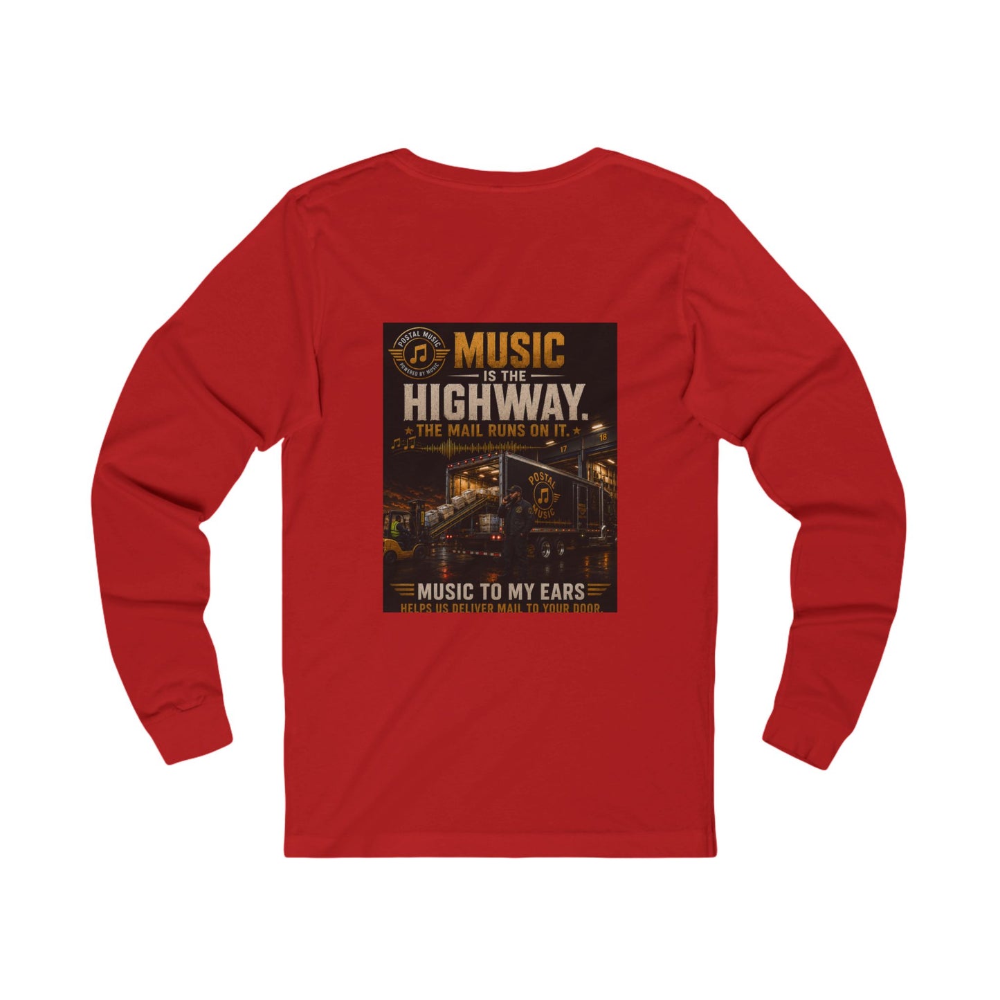 Postal Music — Music Is the Highway — Long-Sleeve T-Shirt