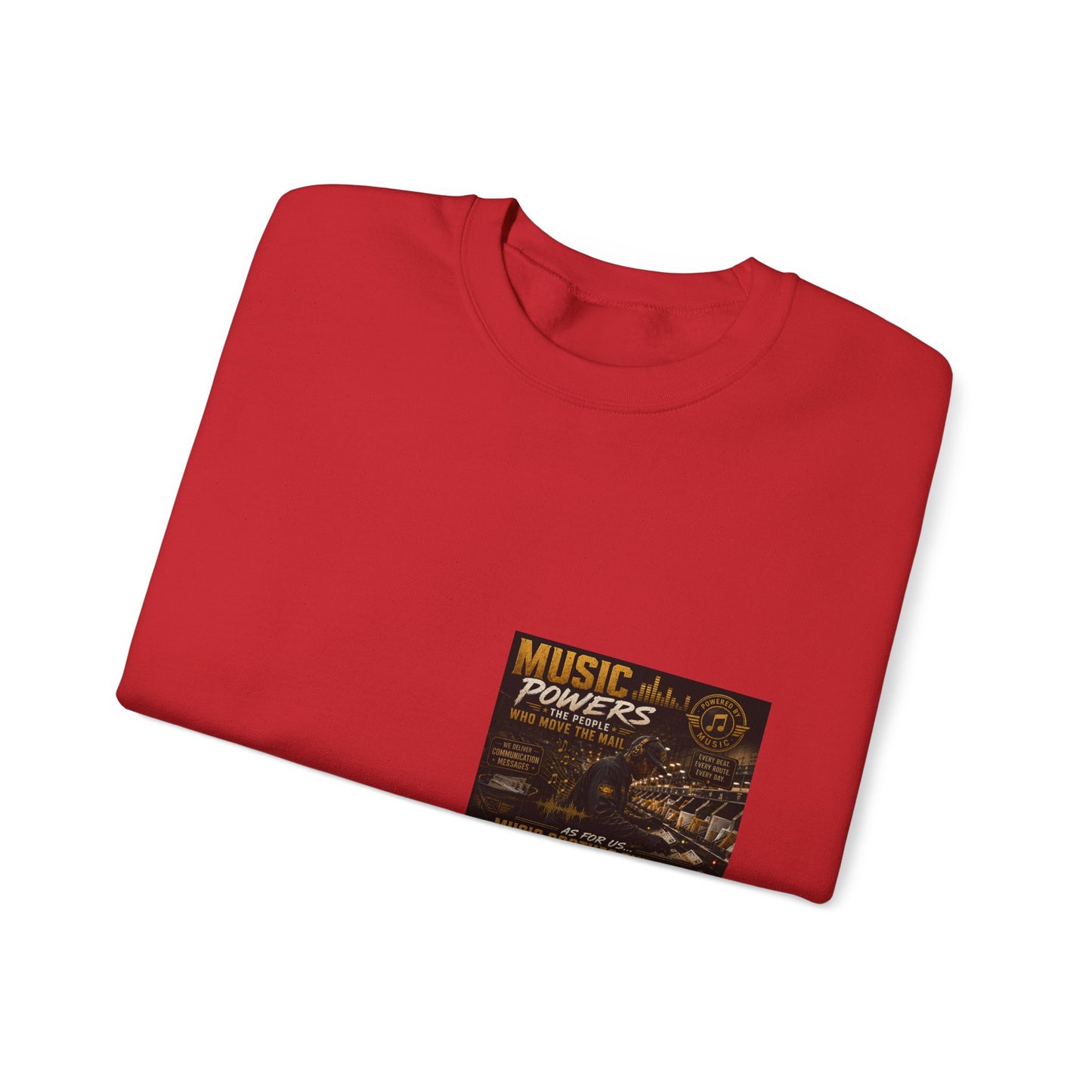 Postal Music — Music Powers the People — Core Crewneck Sweatshirt
