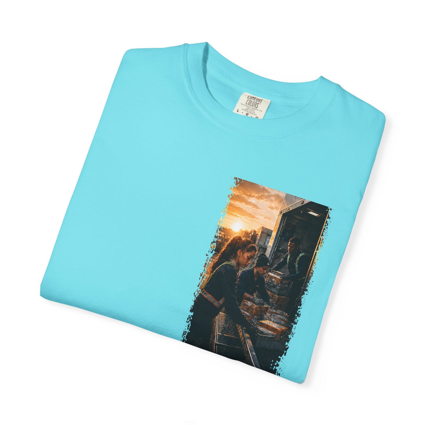 Postal Music — The Next Tour Garment-Dyed T-Shirt — Color Group 3 of 4
