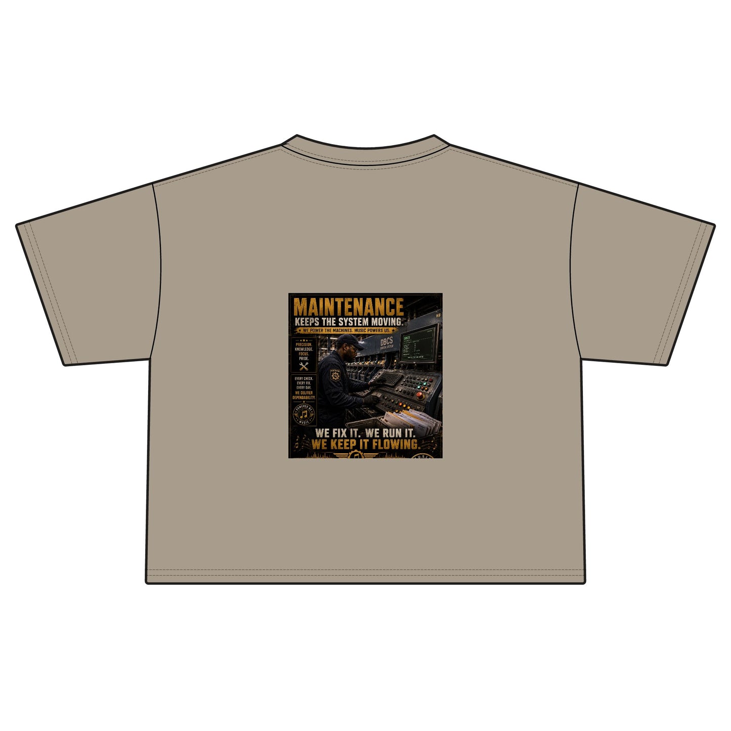 Postal Music — Maintenance Keeps the System Moving — Women's Boxy T-Shirt
