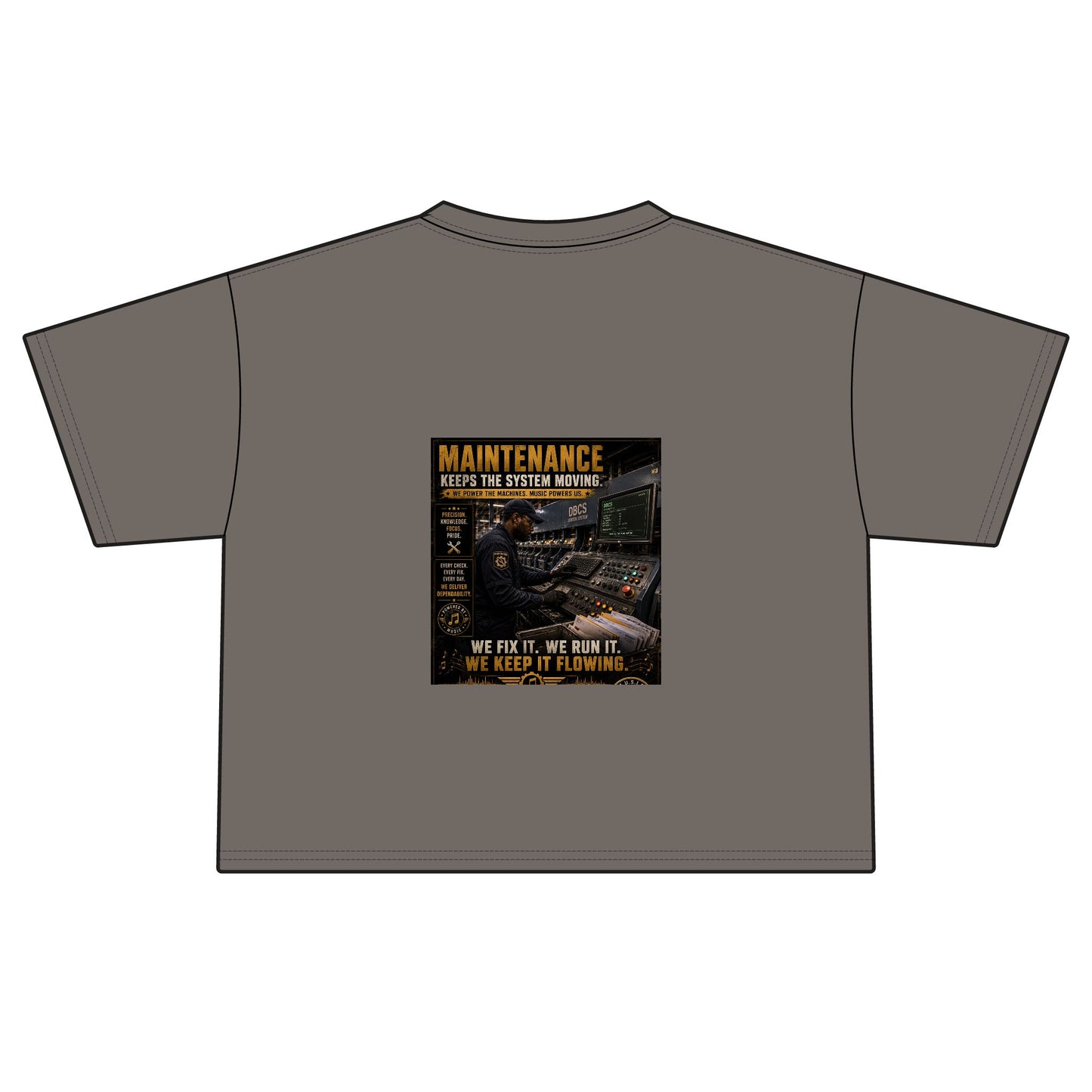 Postal Music — Maintenance Keeps the System Moving — Women's Boxy T-Shirt